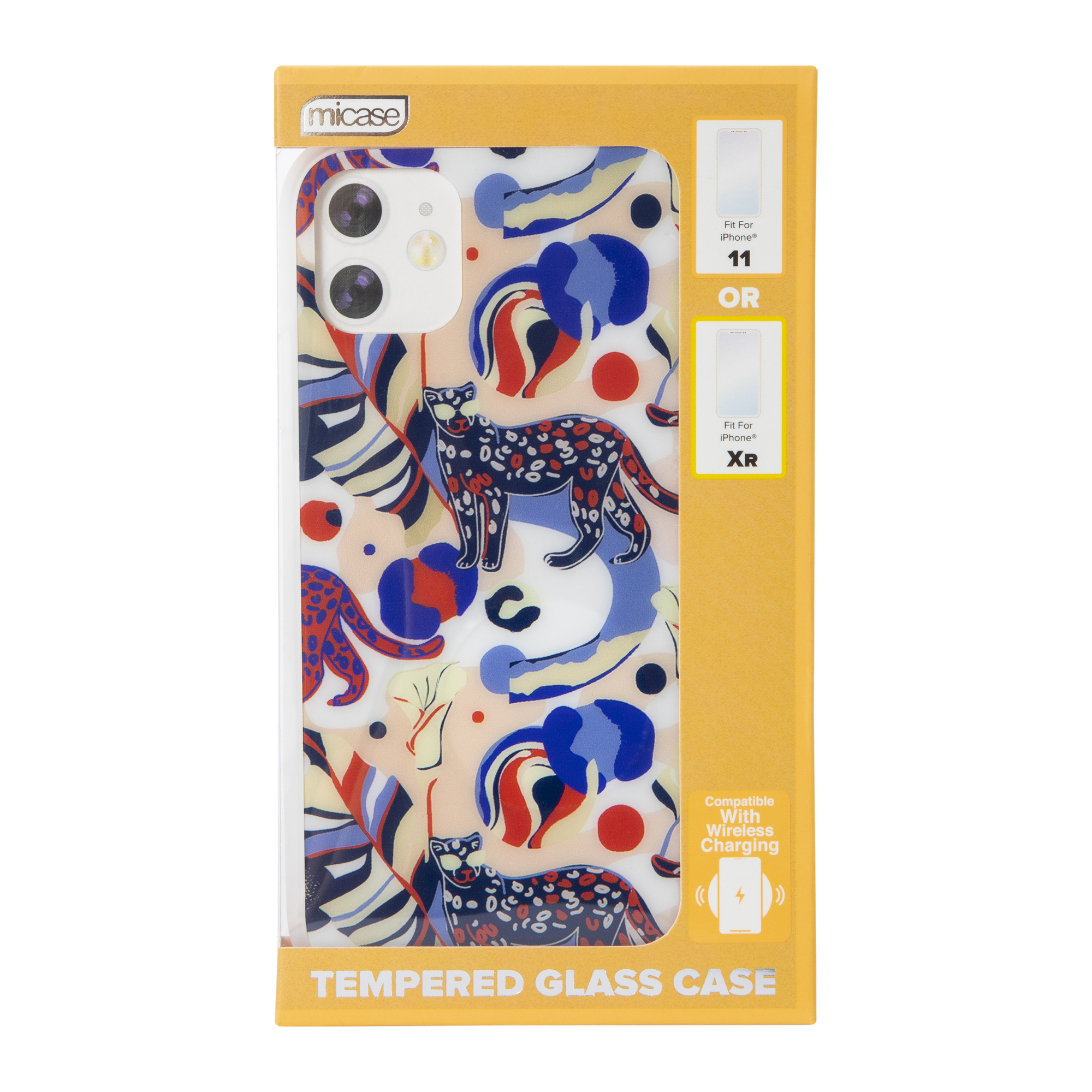 iPhone 11®/Xr® Tempered Glass Printed Phone Case