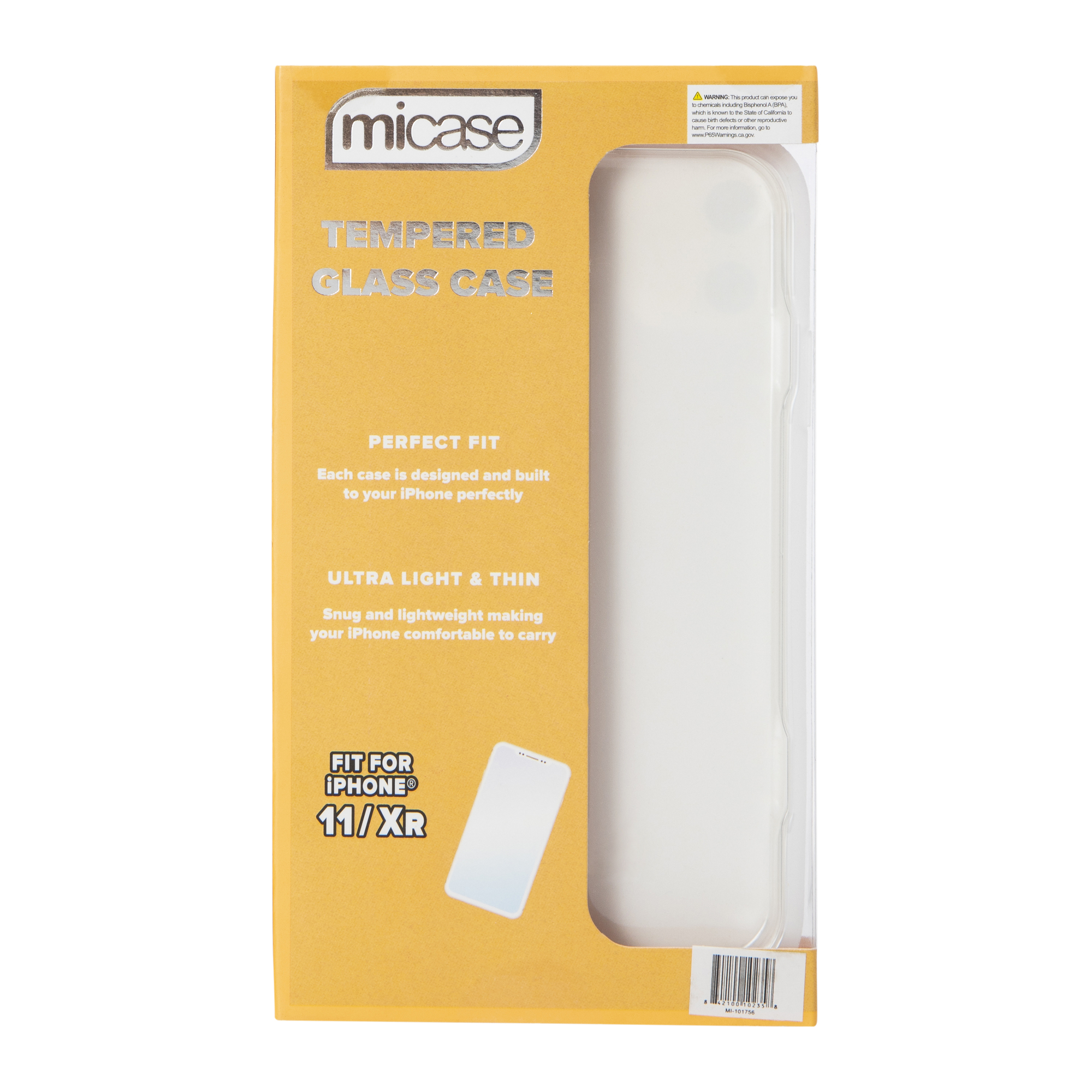 iPhone 11®/Xr® Tempered Glass Printed Phone Case