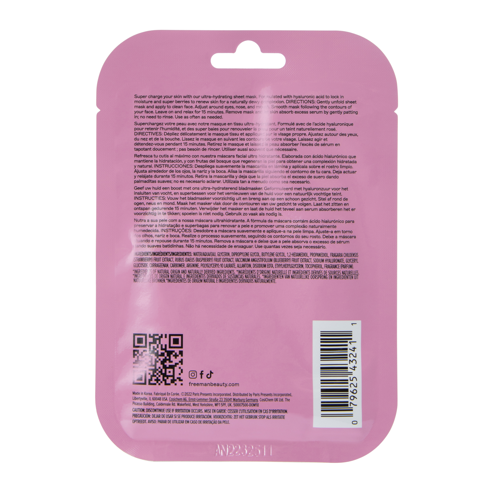 Freeman® Ultra-Hydrating Sheet Mask