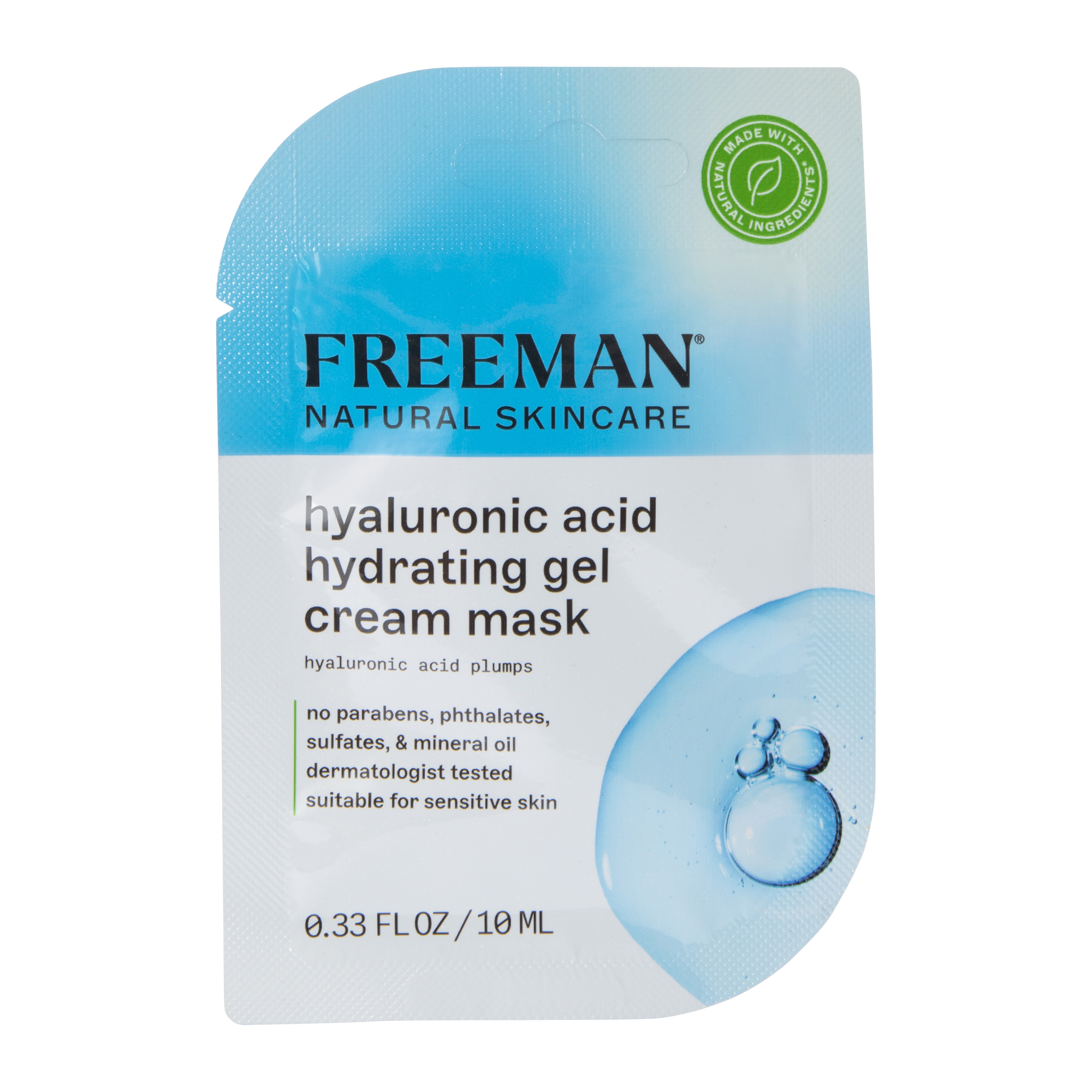 Freeman® Hyaluronic Acid Hydrating Gel Cream Mask 0.33 Fl.oz