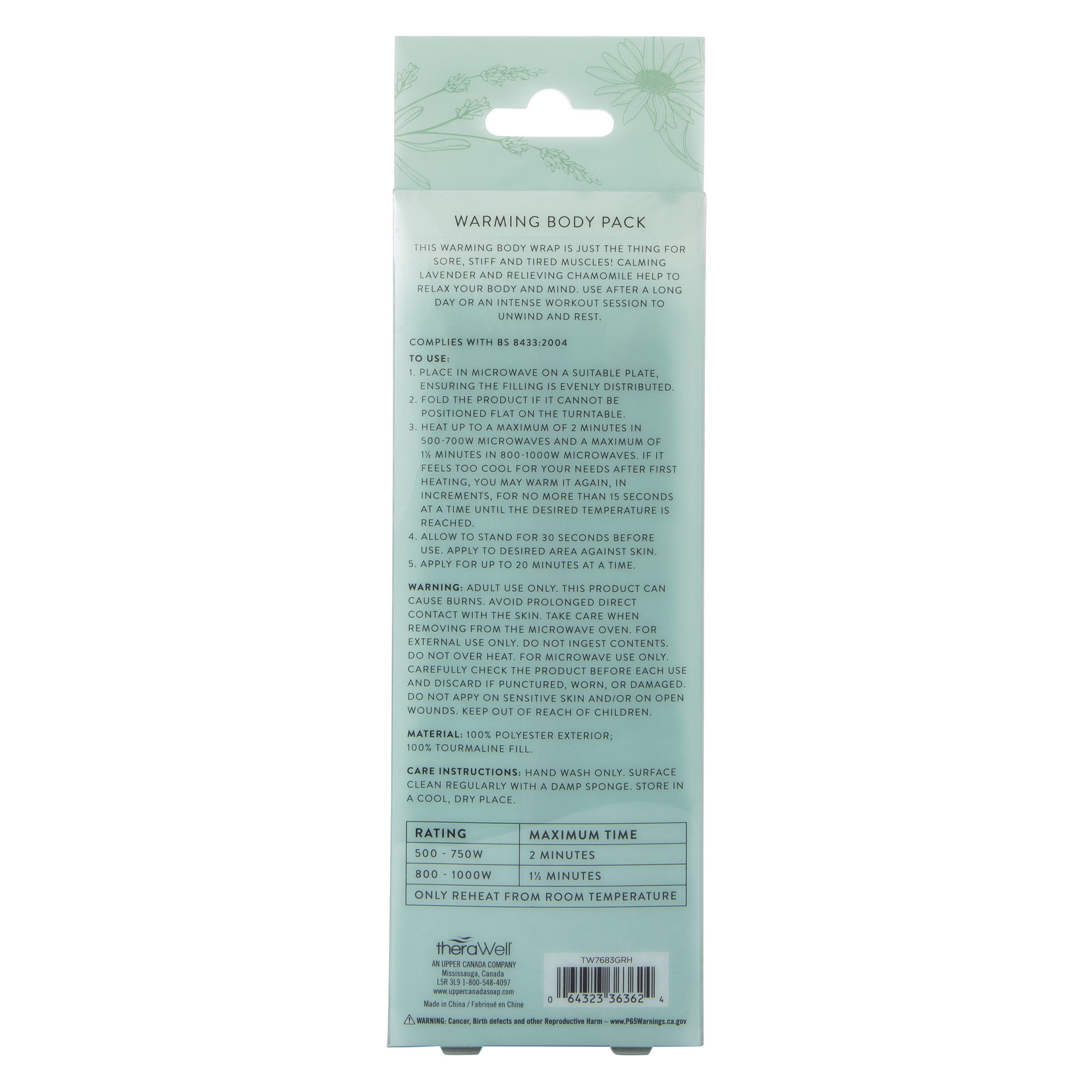 Therawell® Warming Body Pack