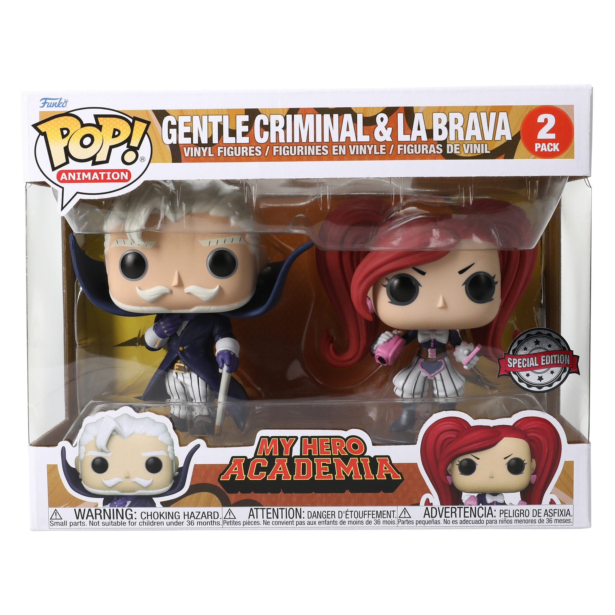 Funko Pop! My Hero Academia Gentle Criminal & La Brava Vinyl Figures
