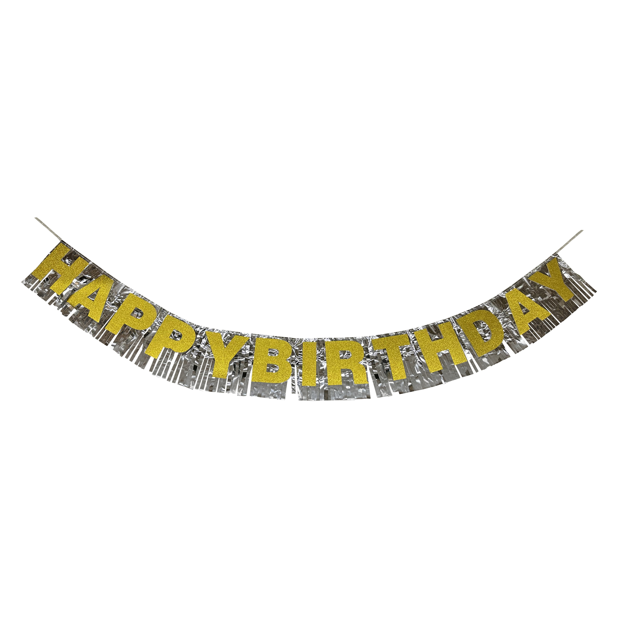 Happy Birthday' Fringe Banner With Glitter 60in