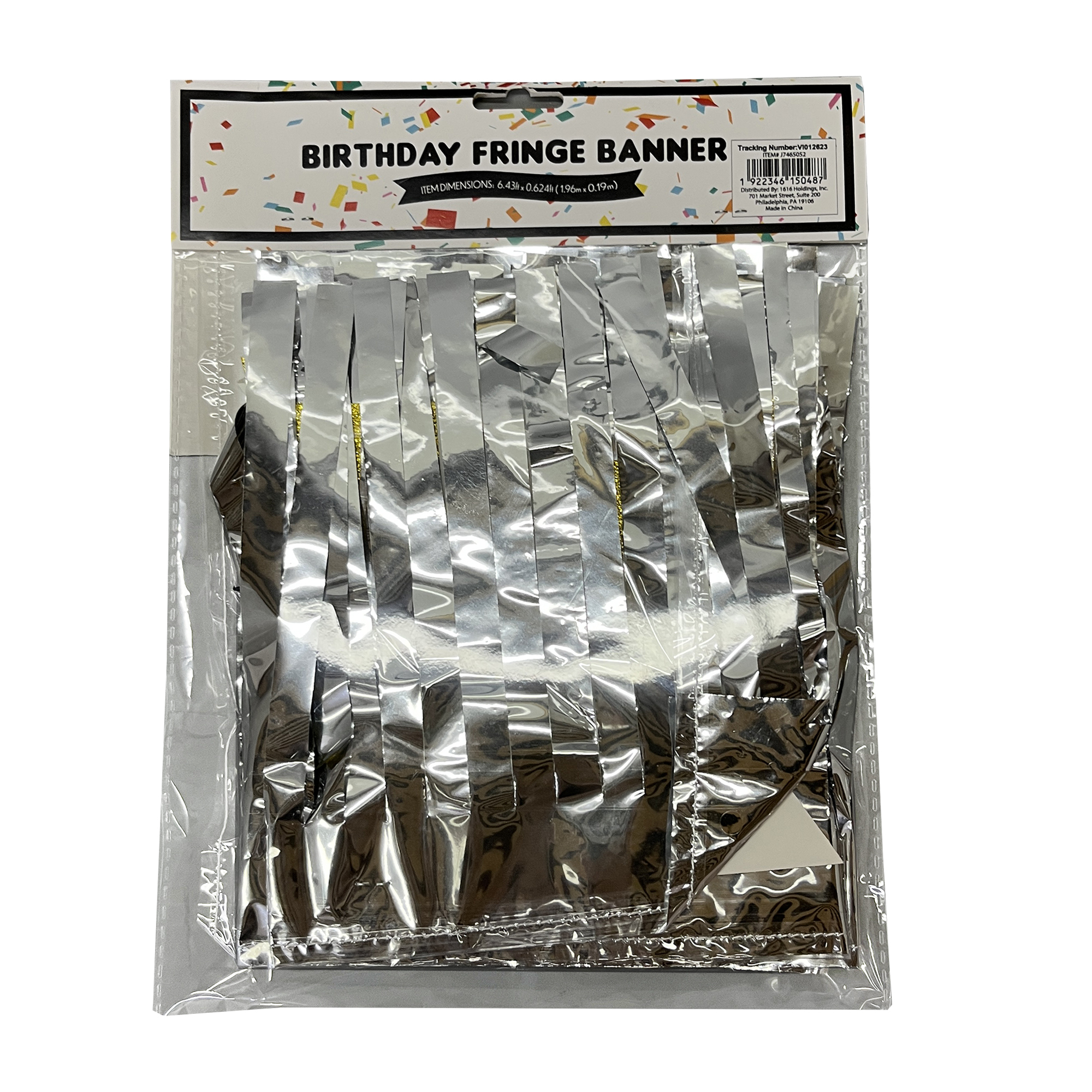 Happy Birthday' Fringe Banner With Glitter 60in