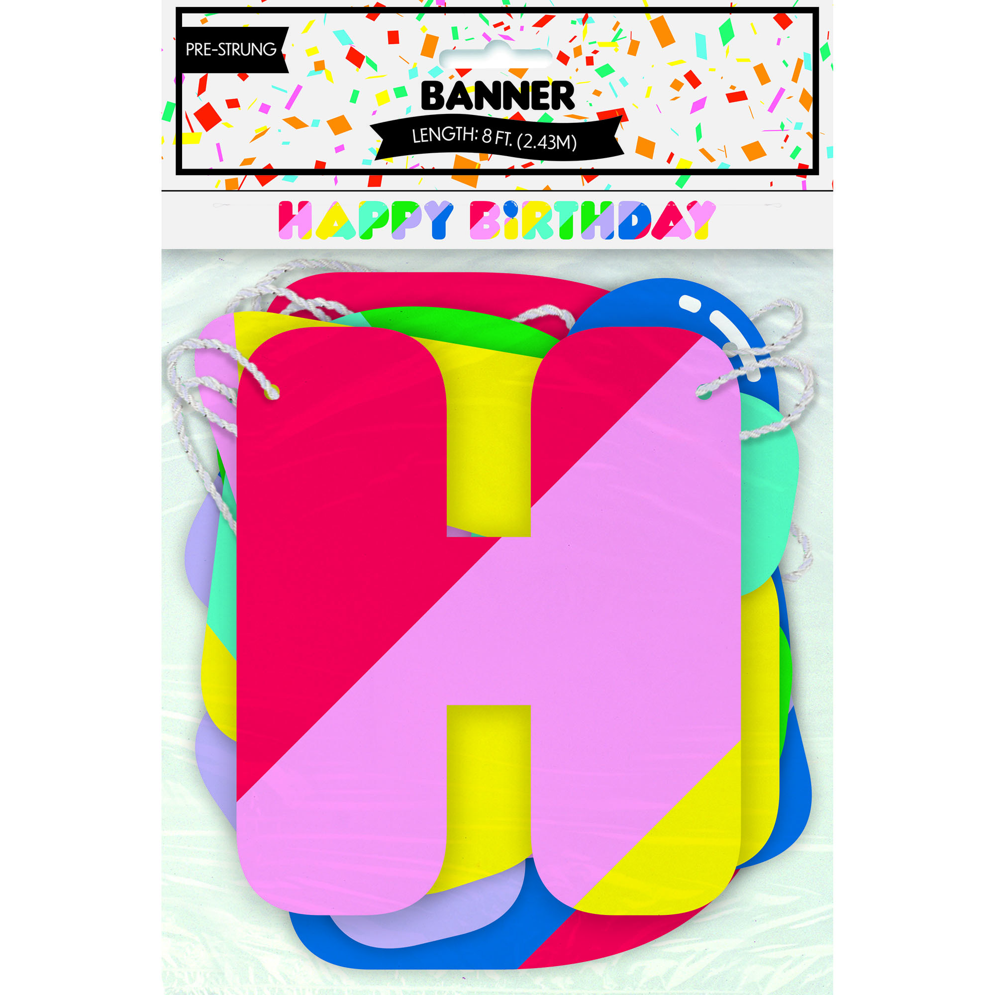 Happy Birthday' Banner 8ft