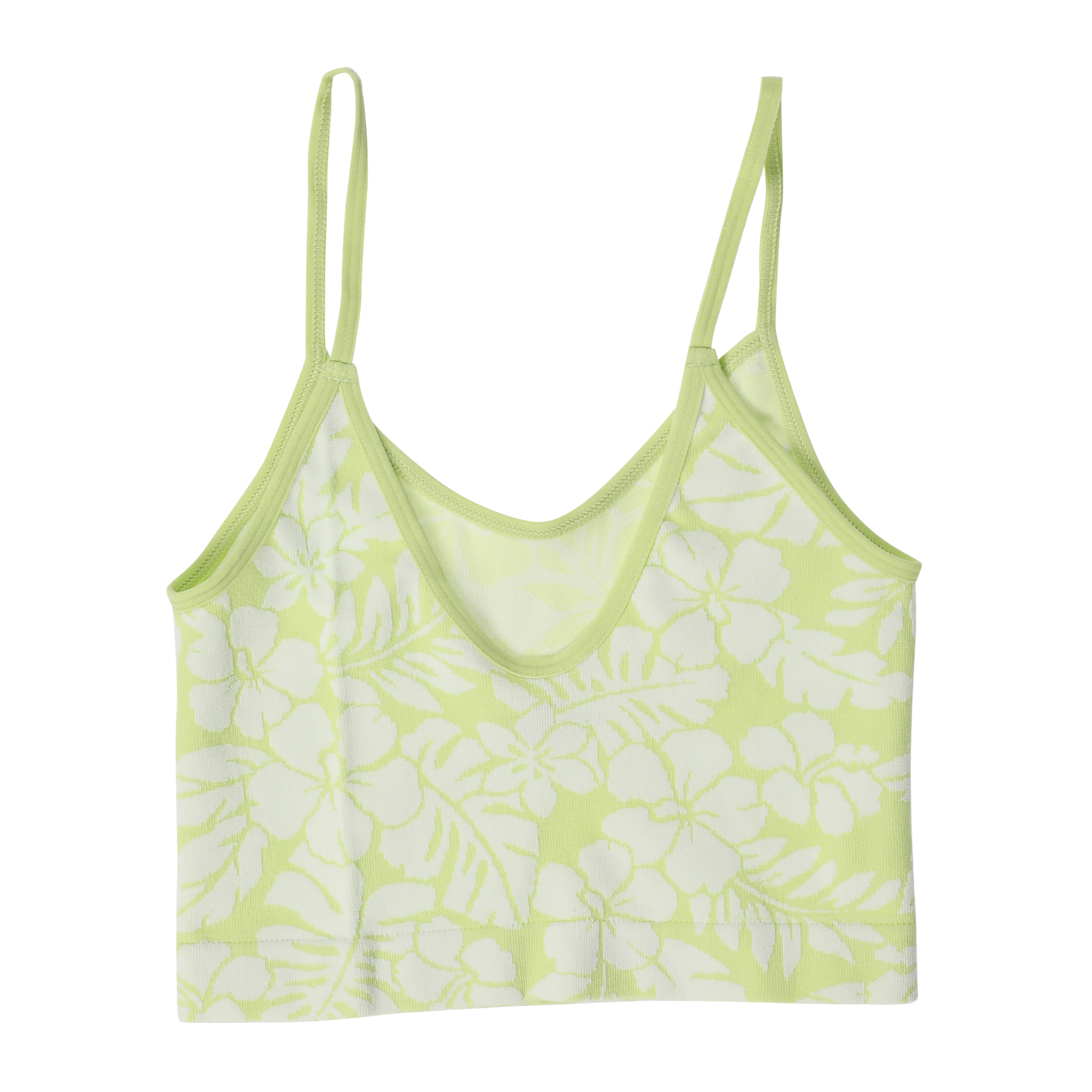 Green Floral Brami Tank Top
