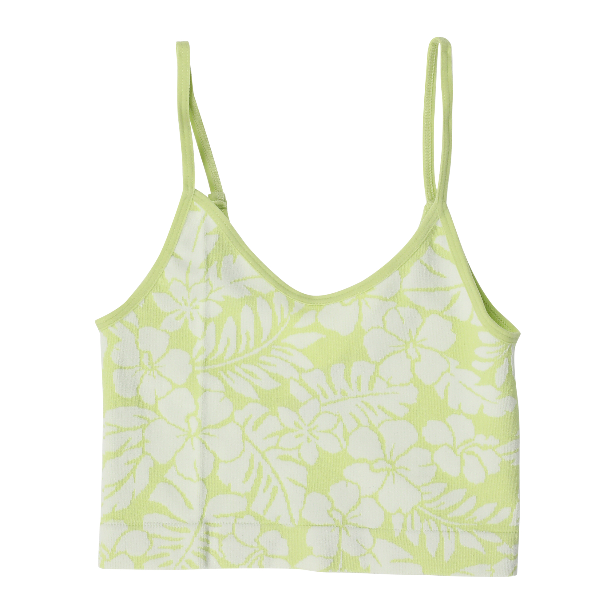 Green Floral Brami Tank Top