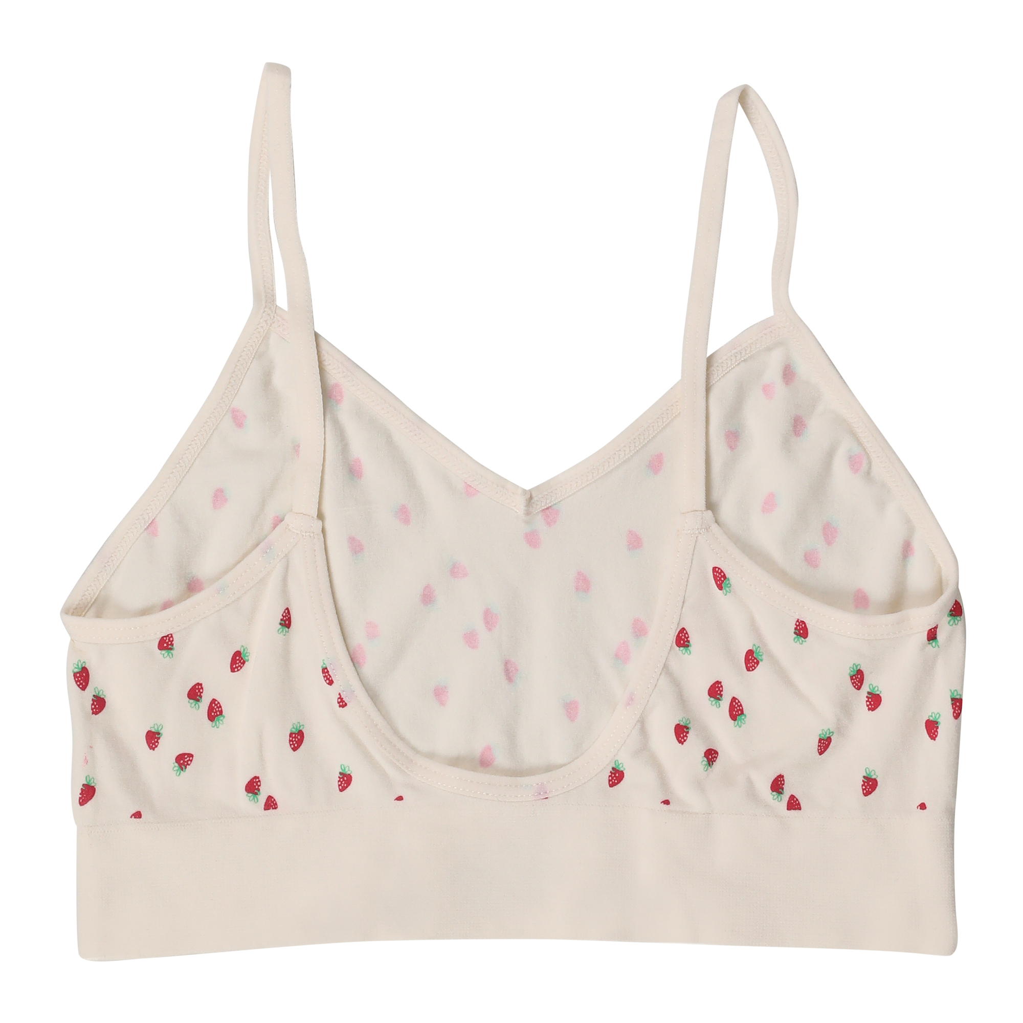 Strawberry Print V-Neck Bralette