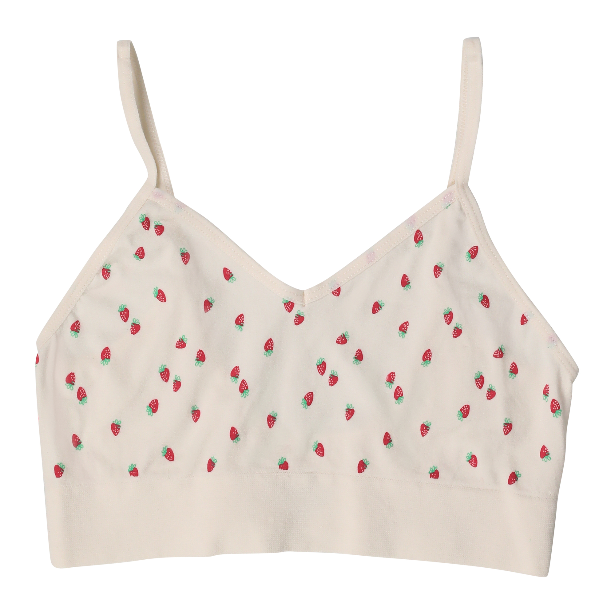 Strawberry Print V-Neck Bralette