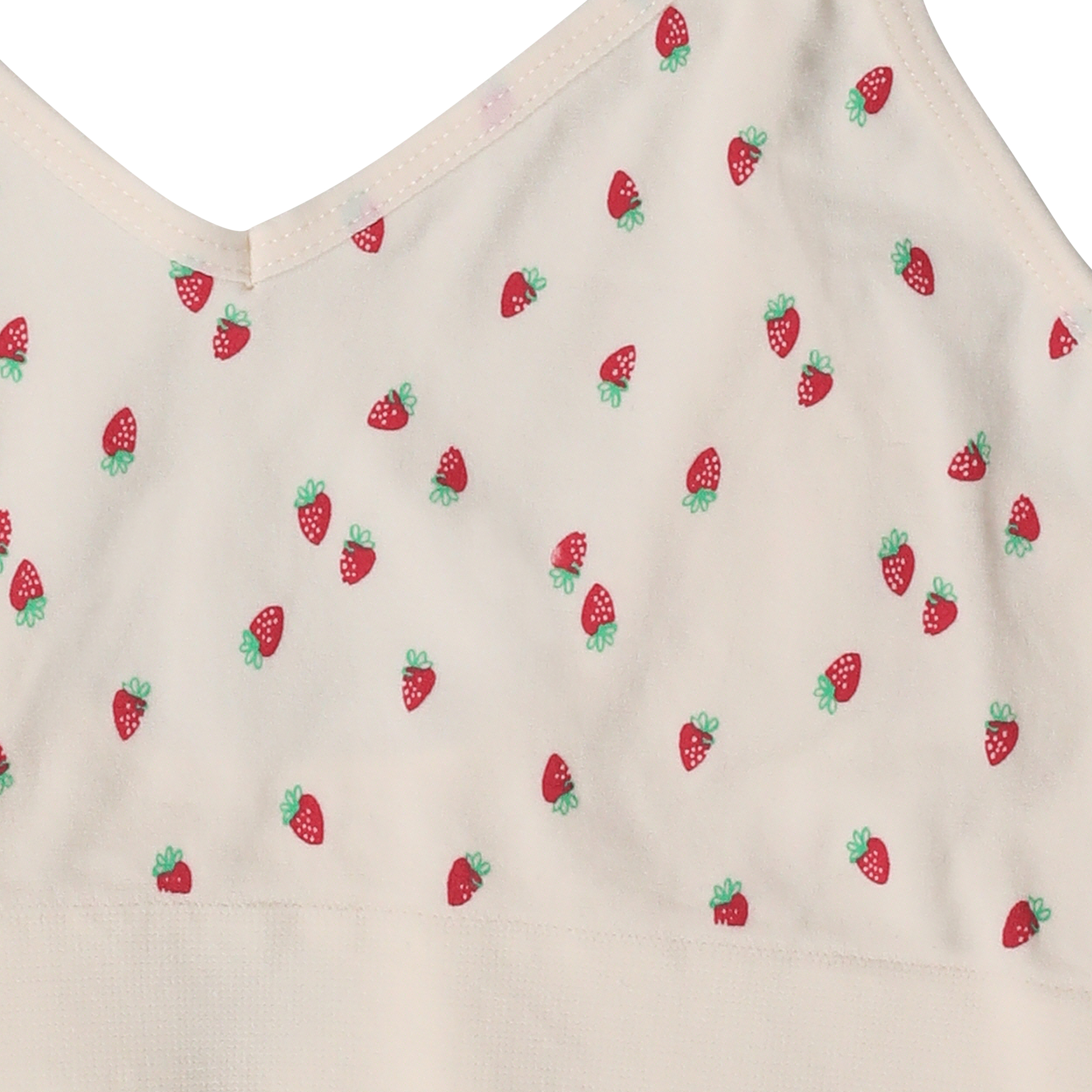 Strawberry Print V-Neck Bralette