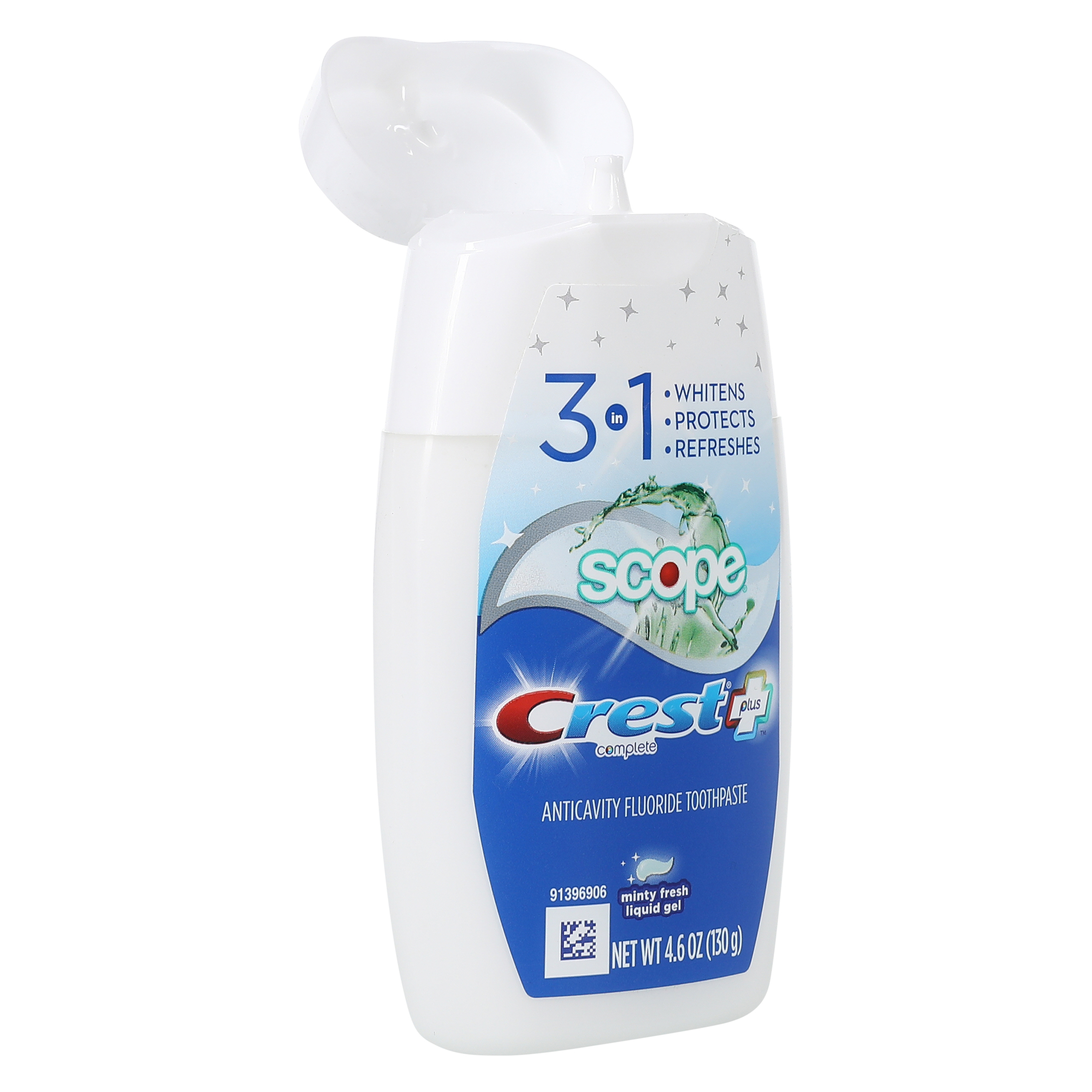 Crest® Complete Plus Scope 3-in-1 Whitening Liquid Gel Toothpaste 4.6oz