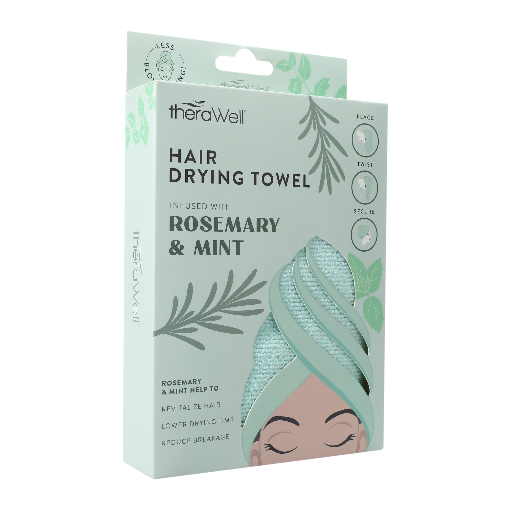 Therawell® Twirly Hair Drying Towel