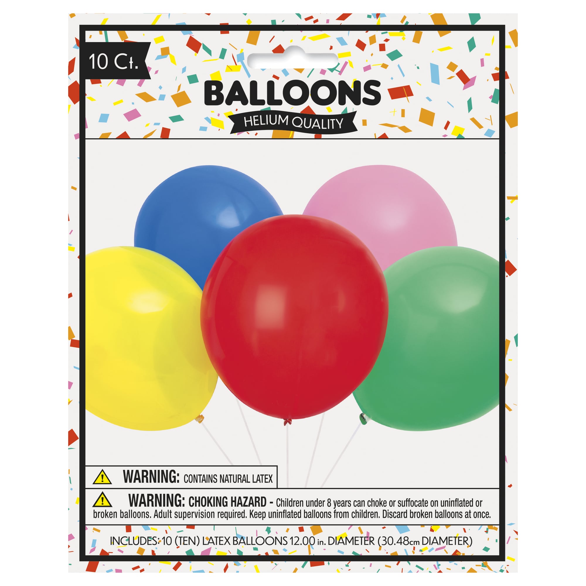 10-Count Party Balloons 12in