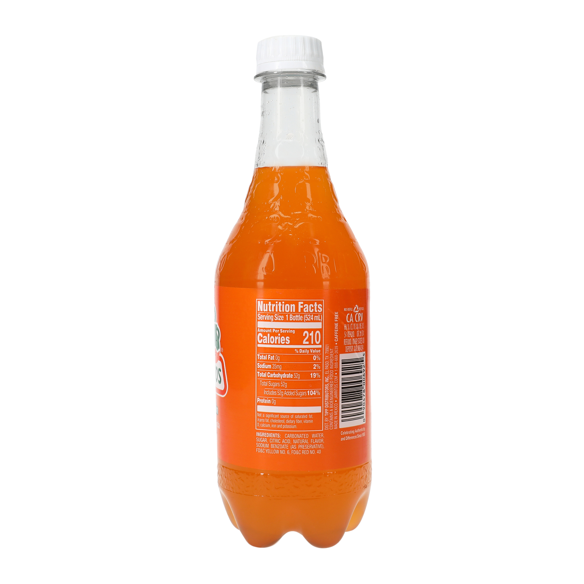 Jarritos Mandarin Soda 17.7 Fl.oz