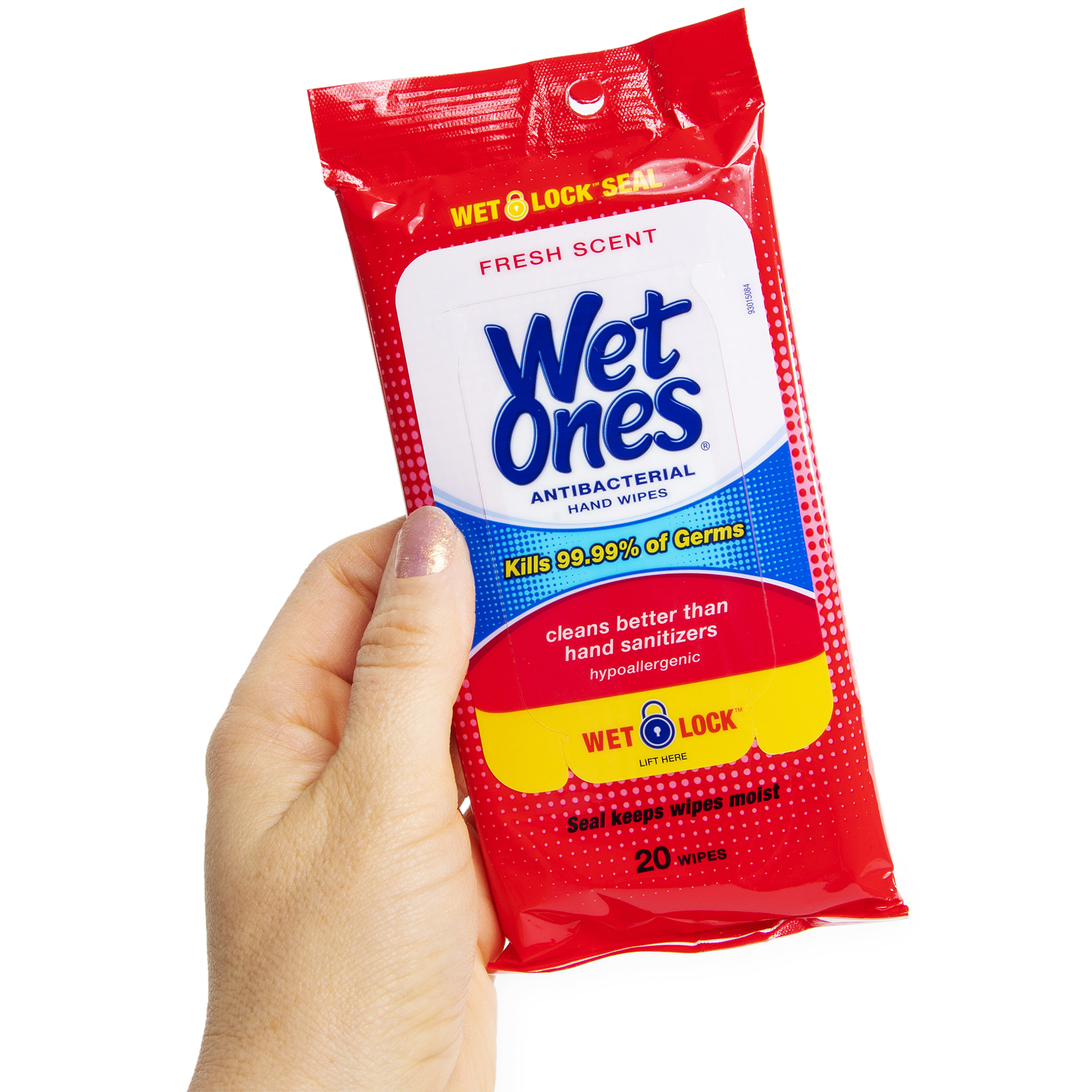 Wet Ones® Antibacterial Hand Wipes Fresh Scent 20-Pack