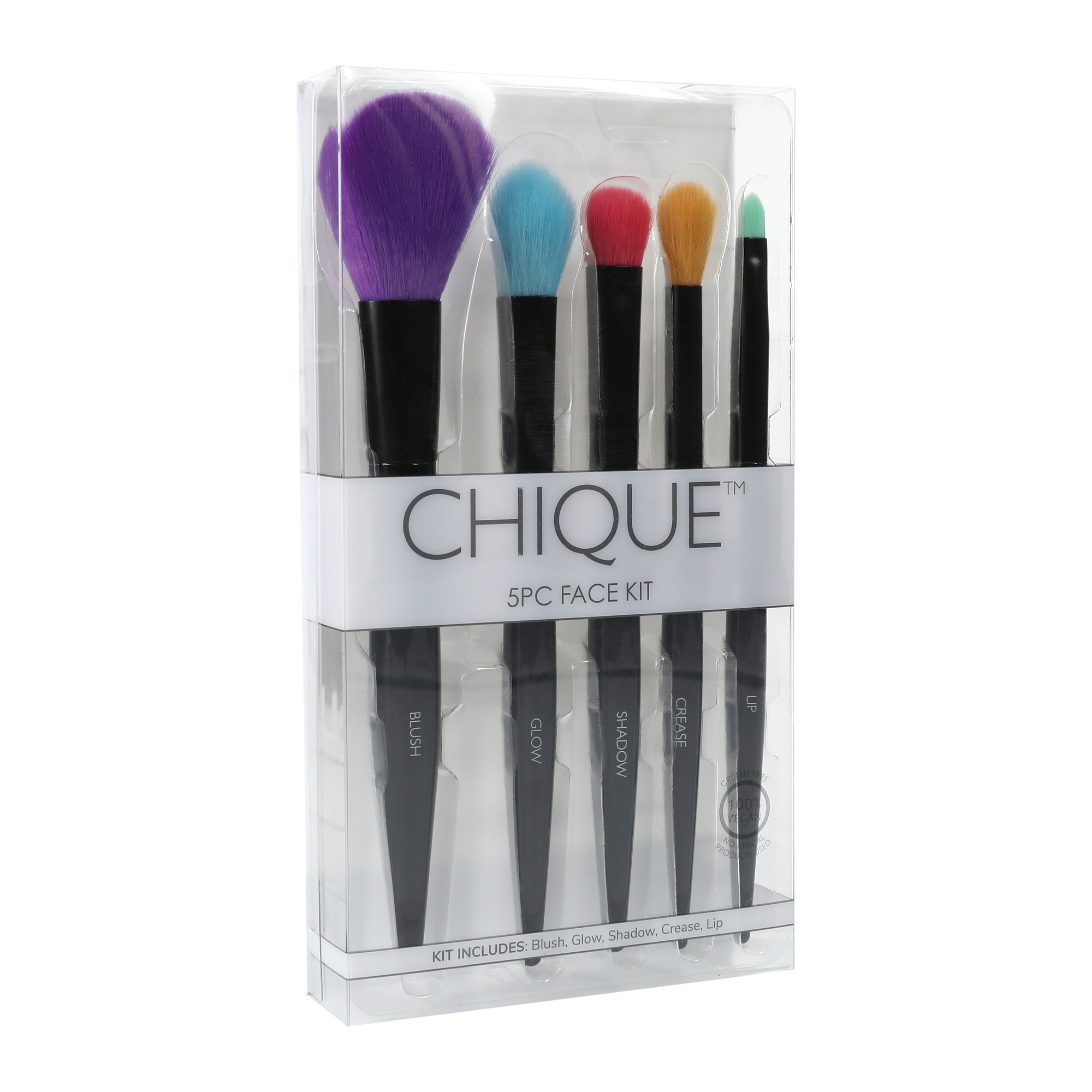 Chique™ 5-Piece Face Makeup Brush Set