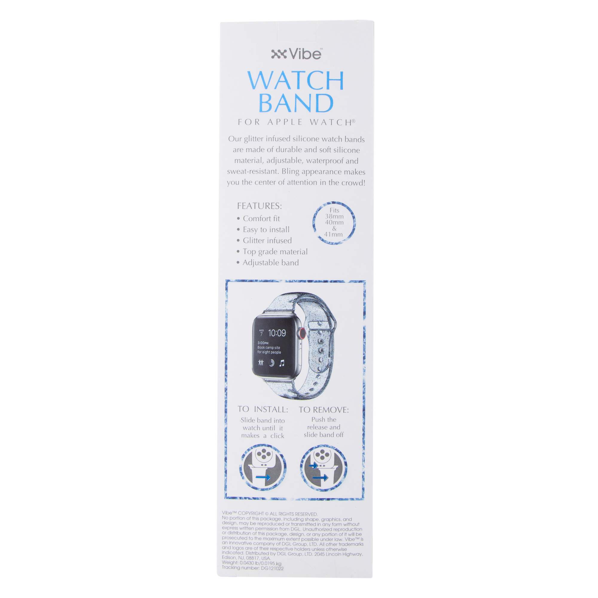 Glitter Silicone Watchband For Apple Watch® 42Mm/44Mm