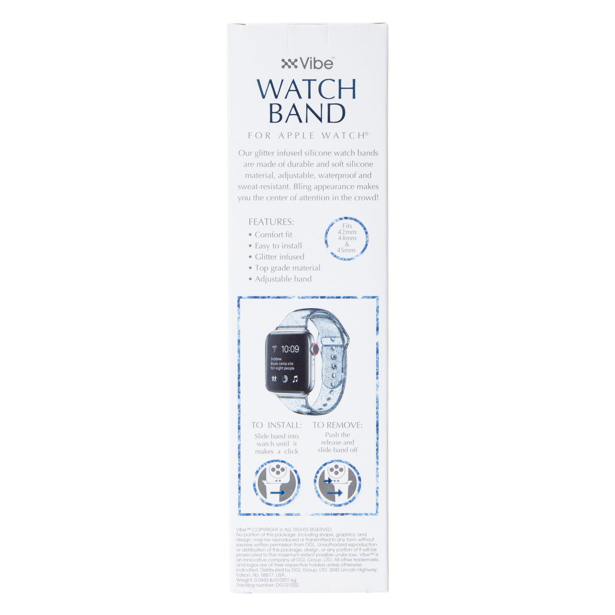 Glitter Silicone Watchband For Apple Watch® 42Mm/44Mm