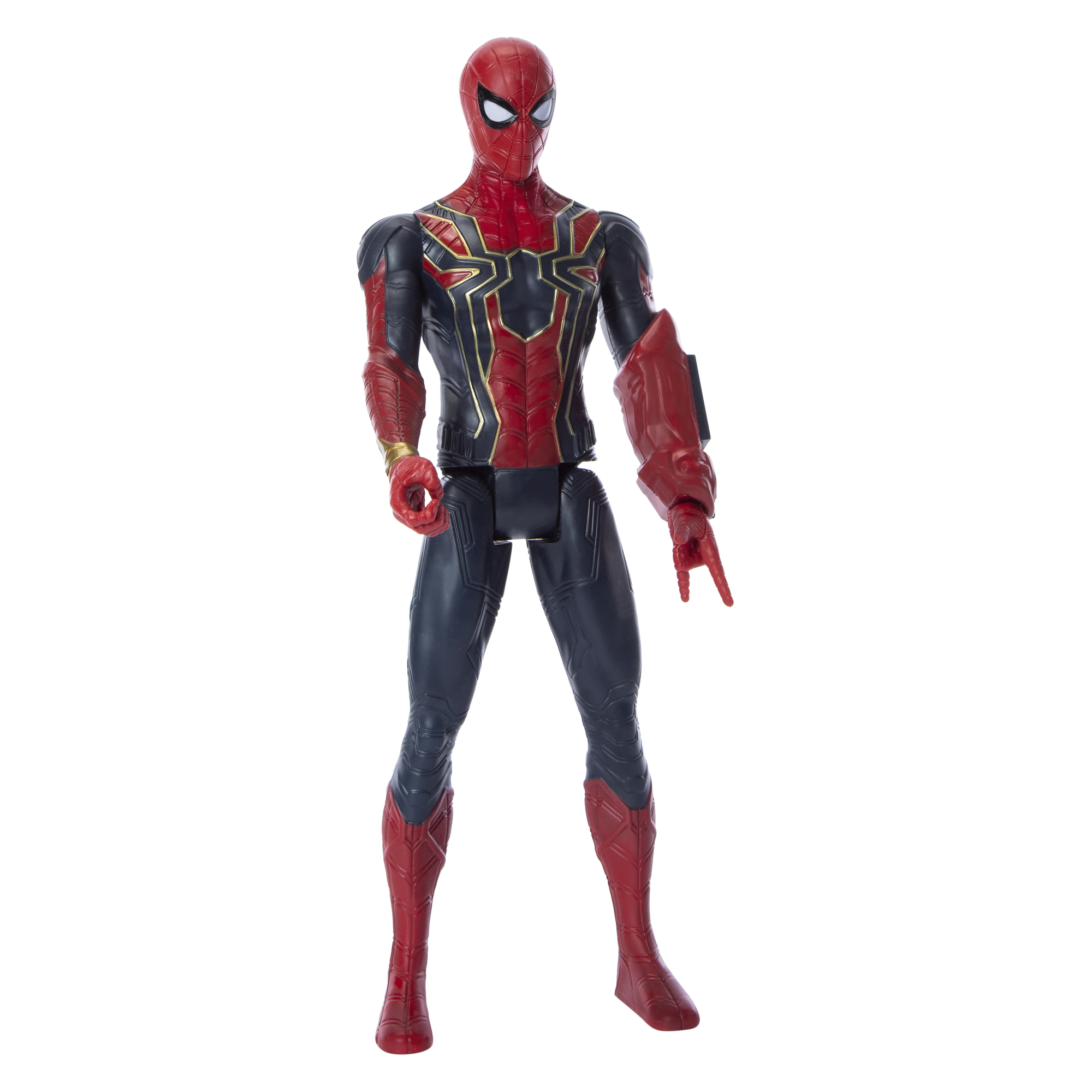 Marvel Titan Hero Series Iron Spider Action Figure 12in, Power Fx Port