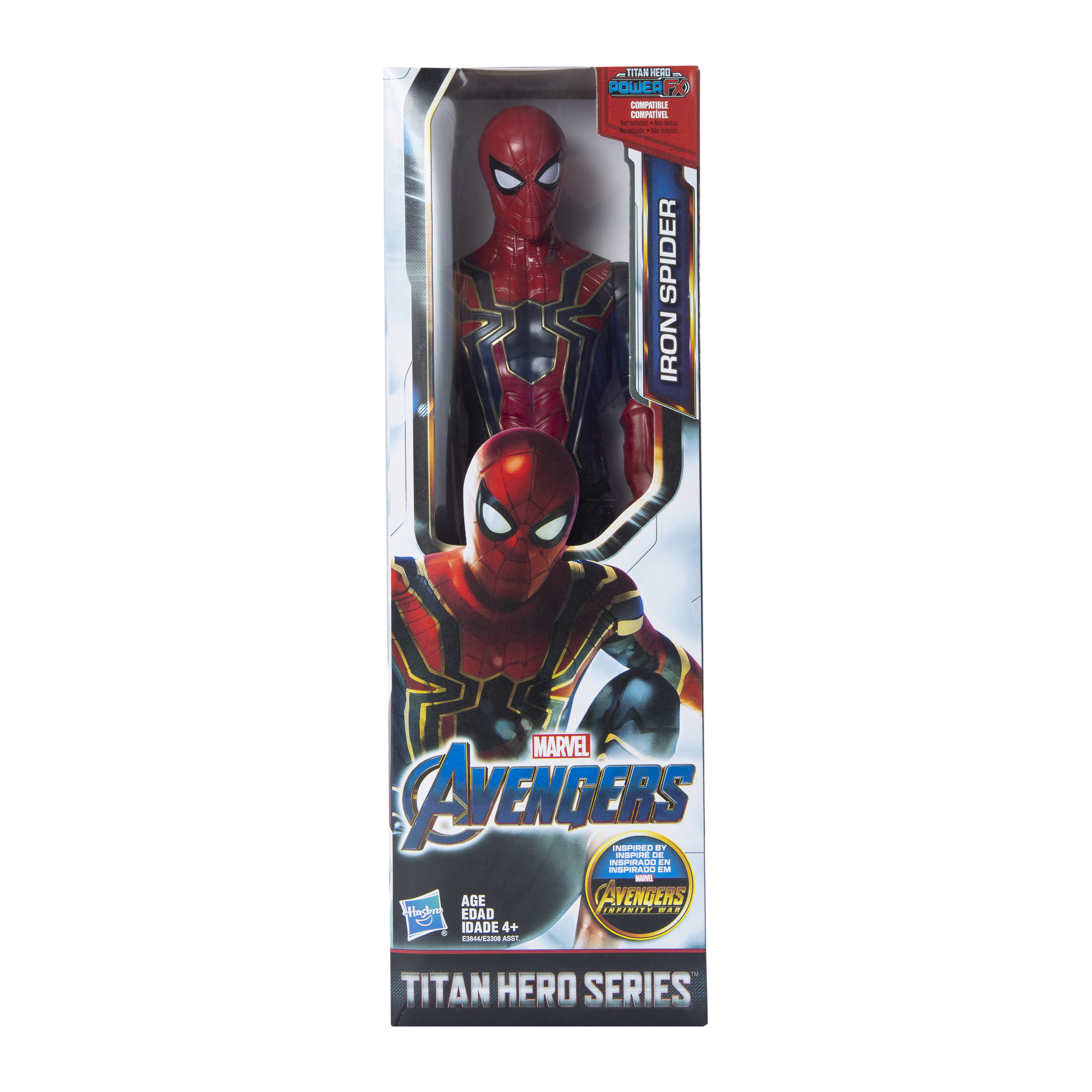 Marvel Titan Hero Series Iron Spider Action Figure 12in, Power Fx Port