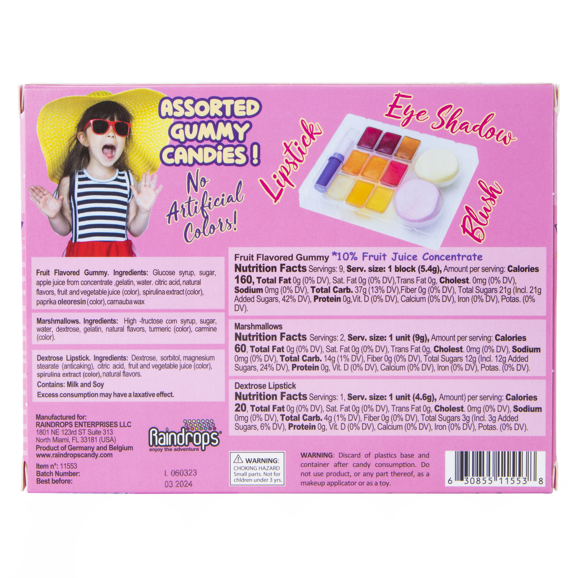 Gummy Makeup Set 2.48oz