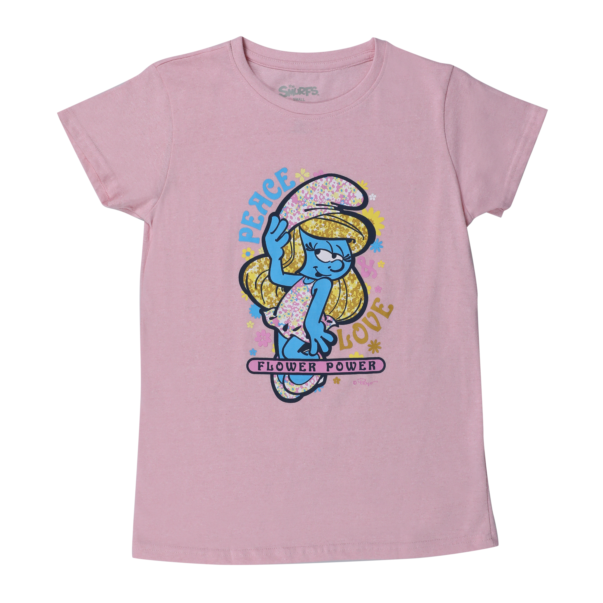 Smurfette® 'Flower Power' Graphic Tee
