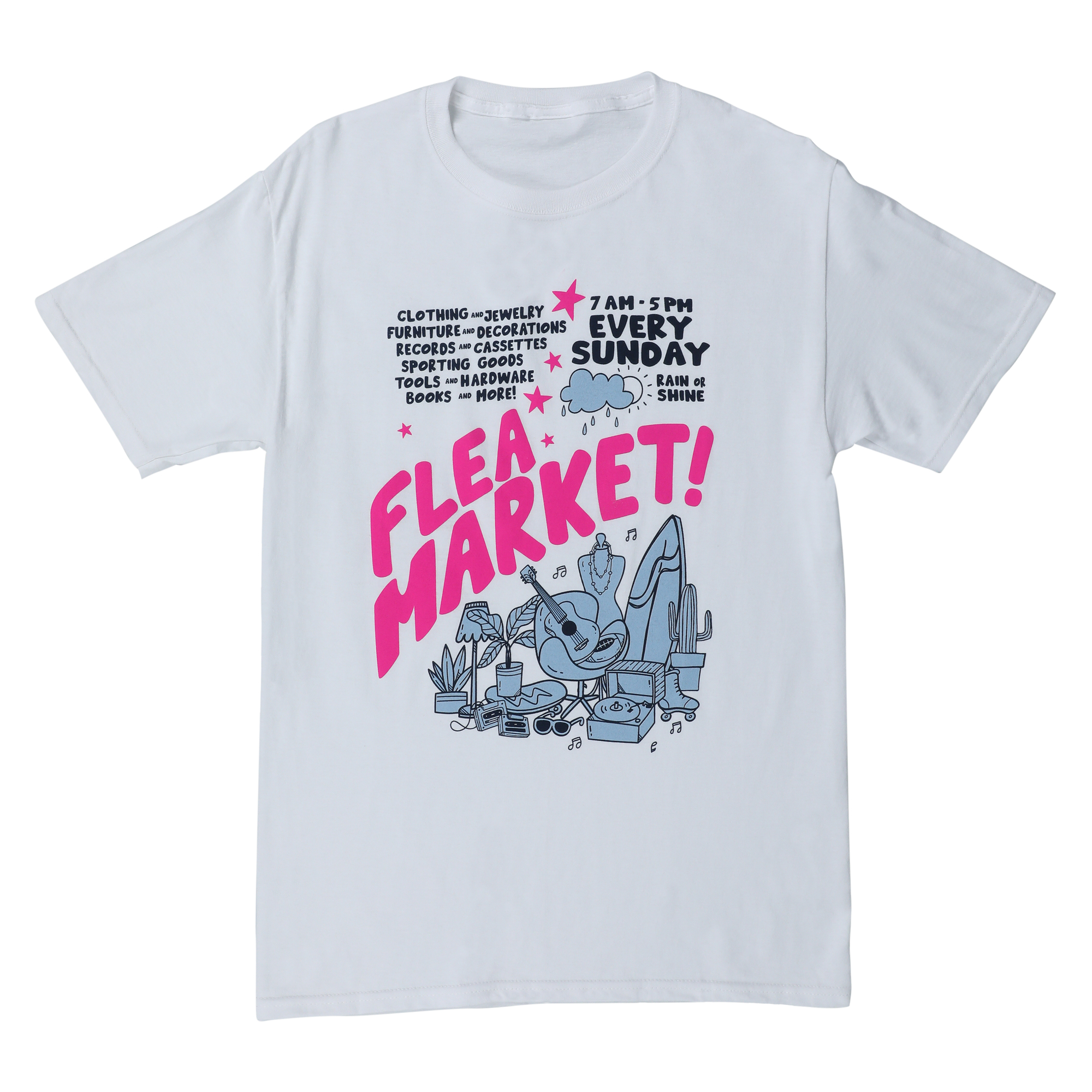 Flea Market Poster Graphic Tee