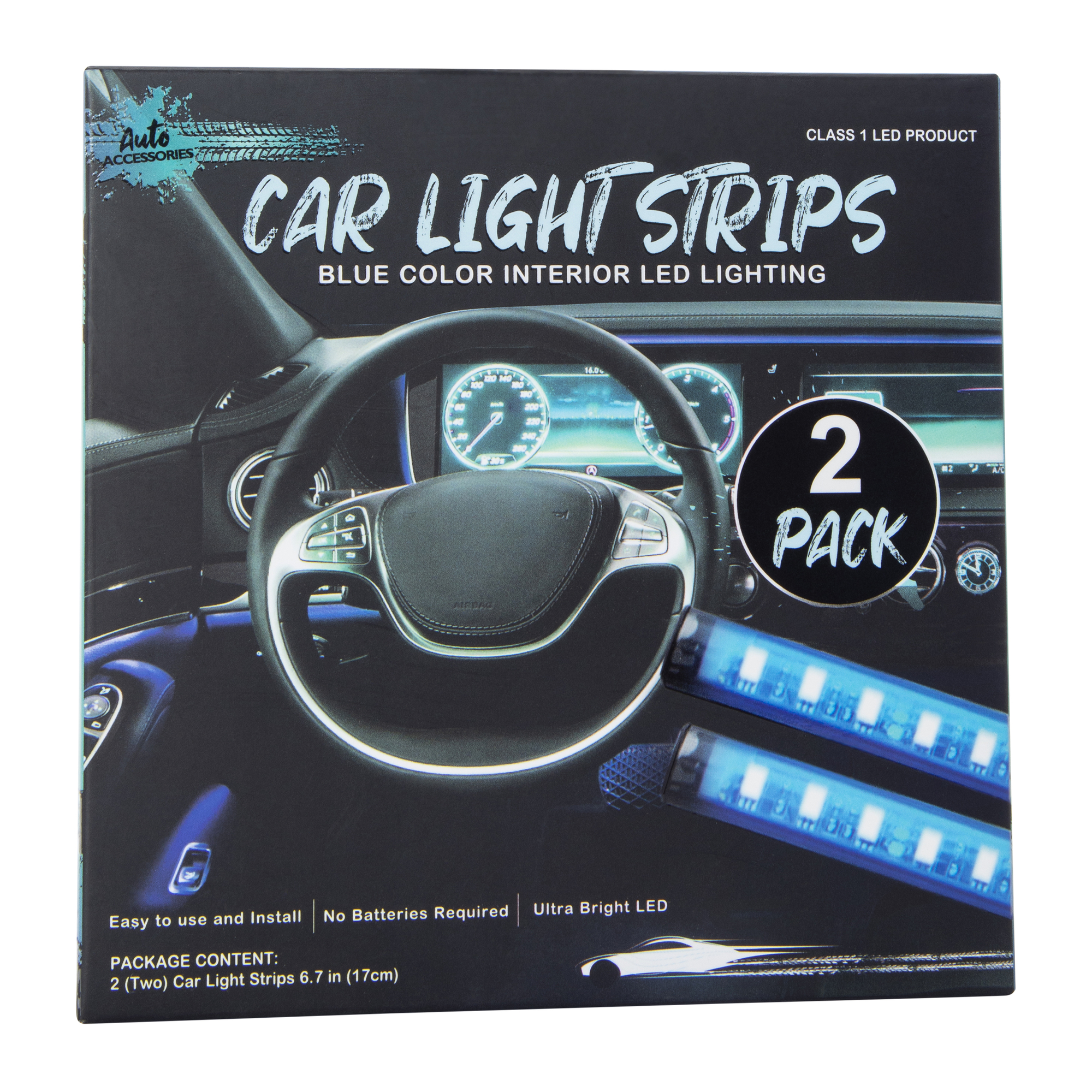 Car interior Light Strips 2-Pack