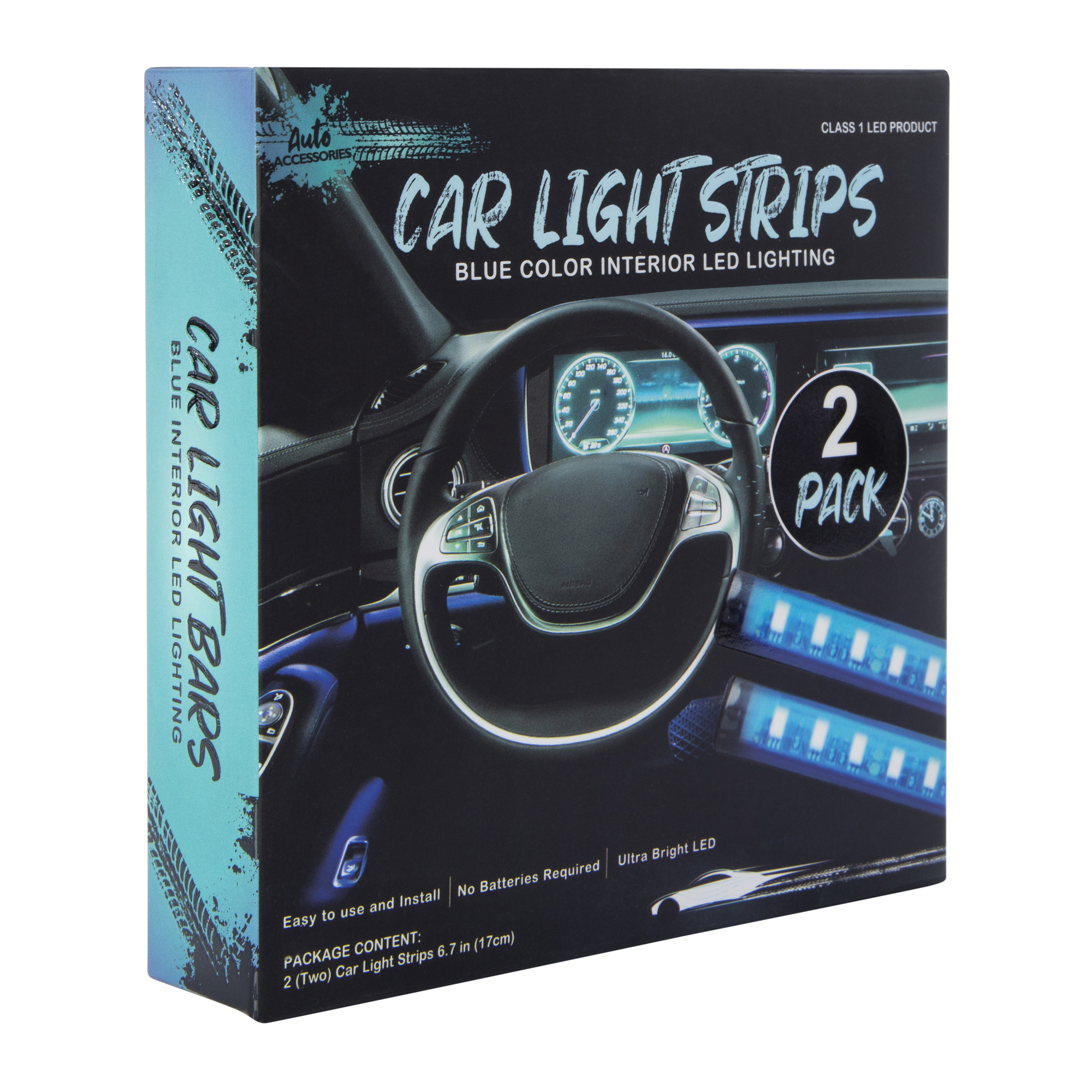 Car interior Light Strips 2-Pack