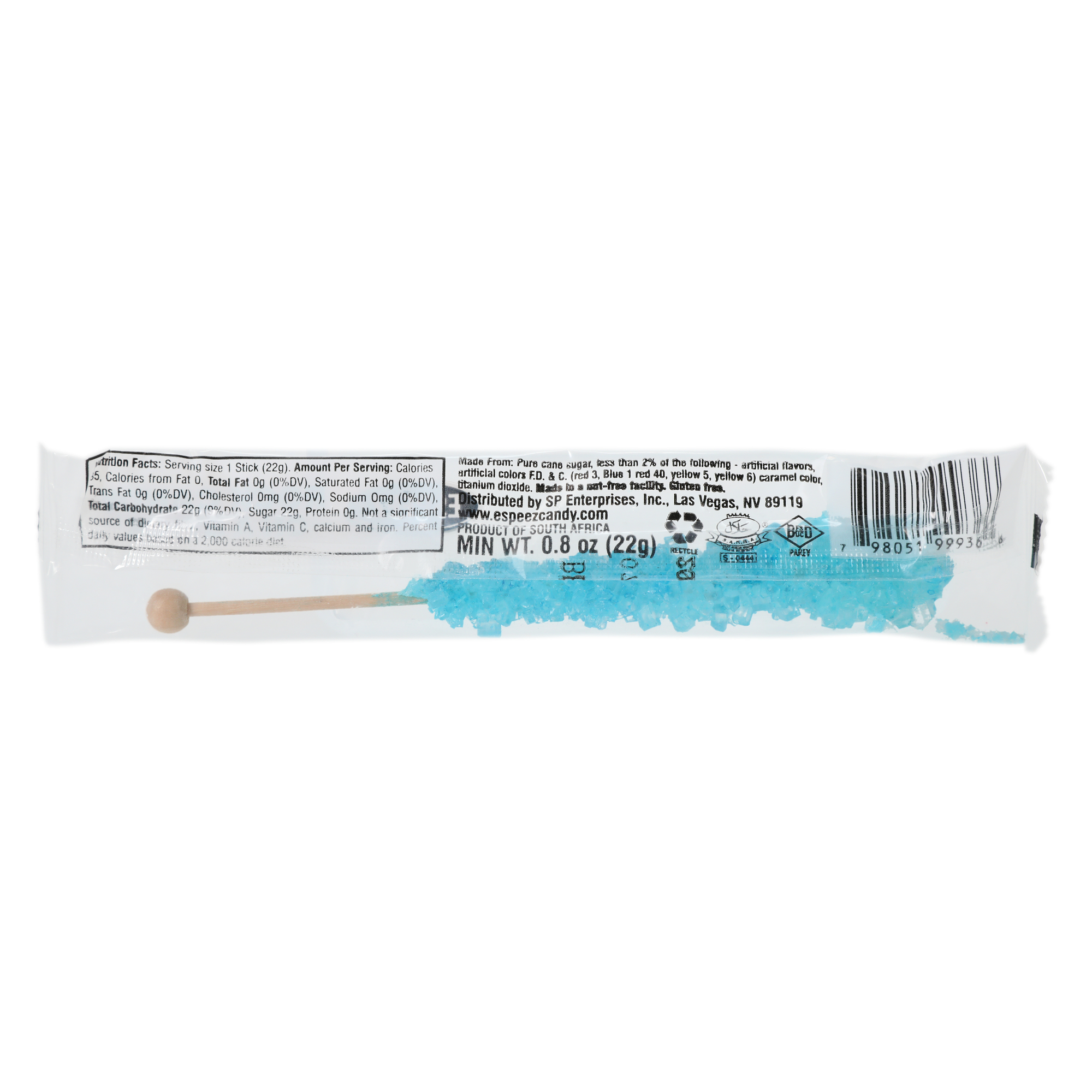 Rock Candy On A Stick, Cotton Candy 1-Count