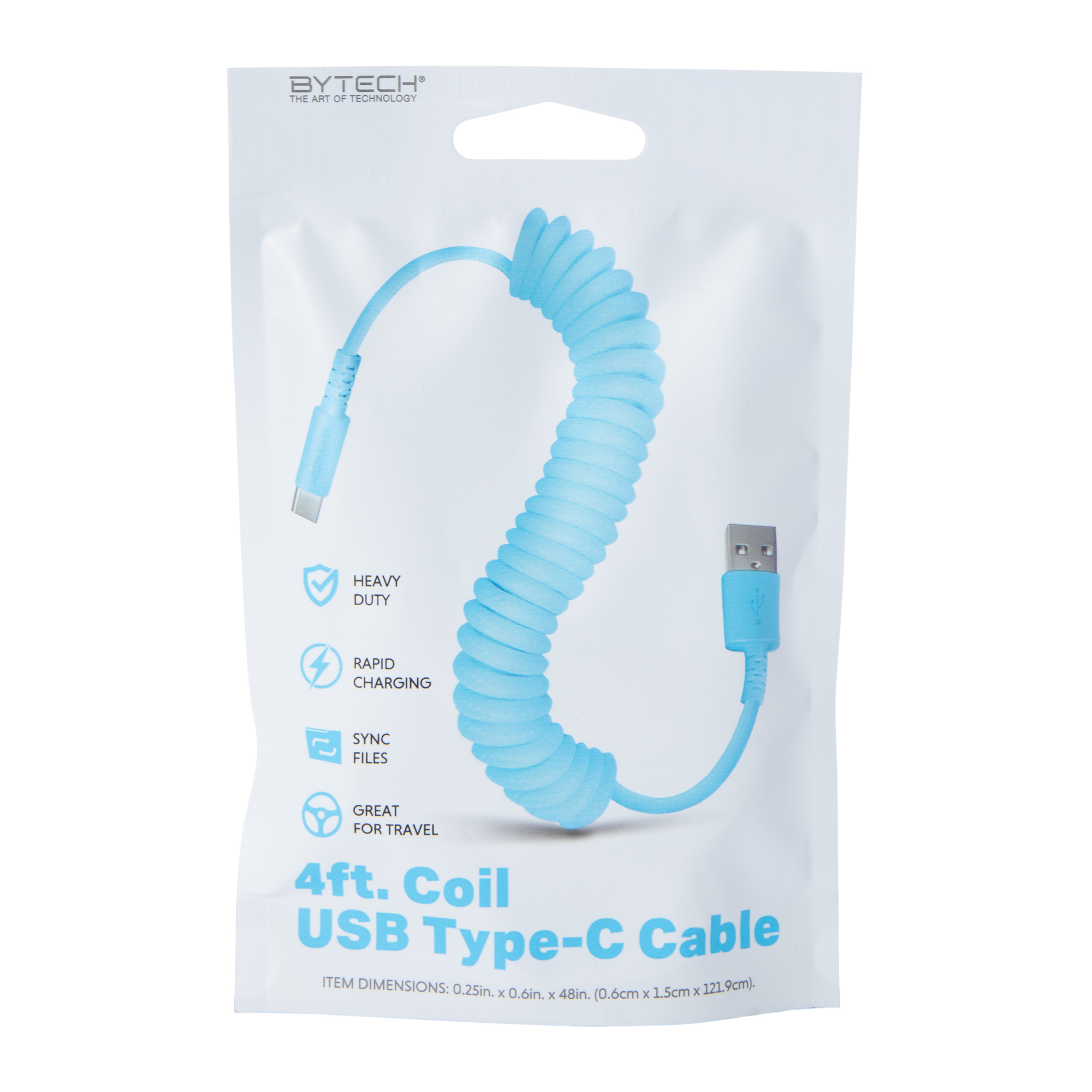 4ft USB-C Coil Cable