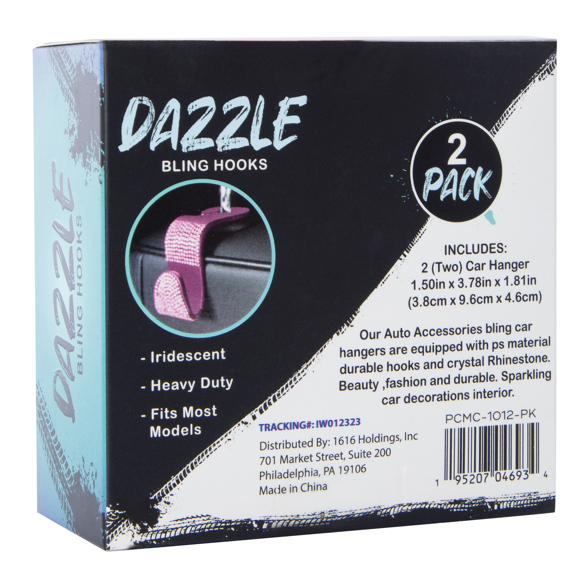 Dazzle Bling Hooks Car Seat Accessory 2-Pack
