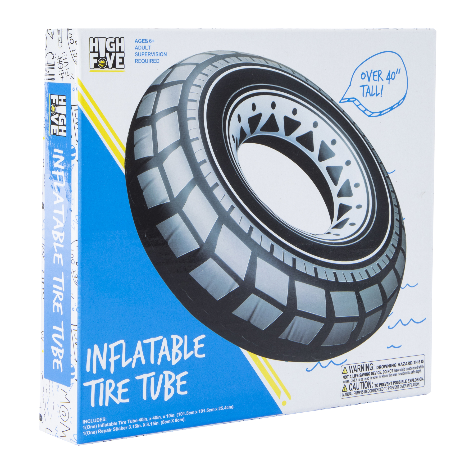 High Five® Tire inner Tube Pool Float 40in
