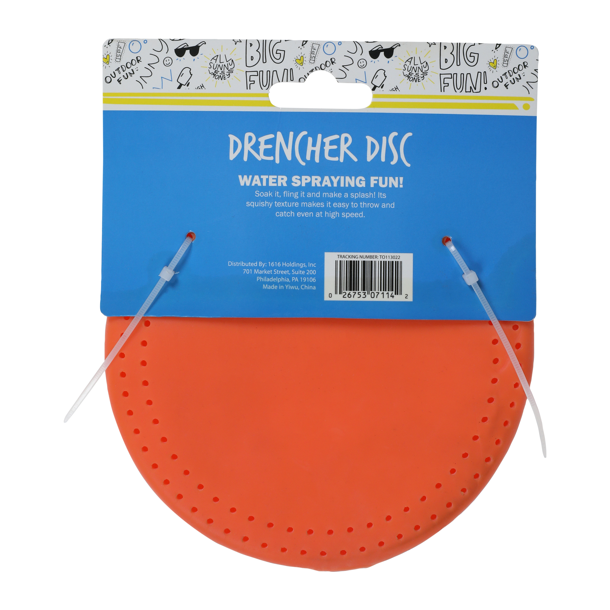 Fruit Shaped Drencher Disc Water Toy 5.5in