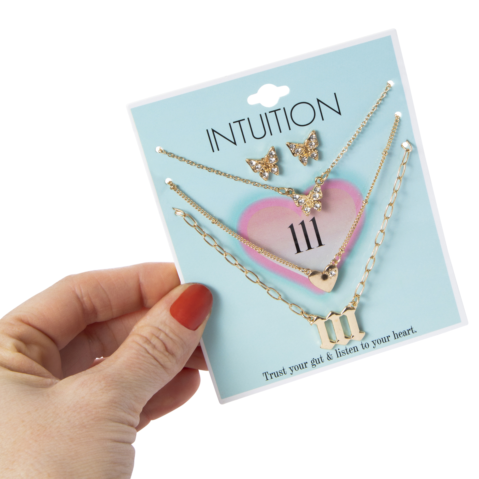 Angel Number Necklaces & Earrings Set