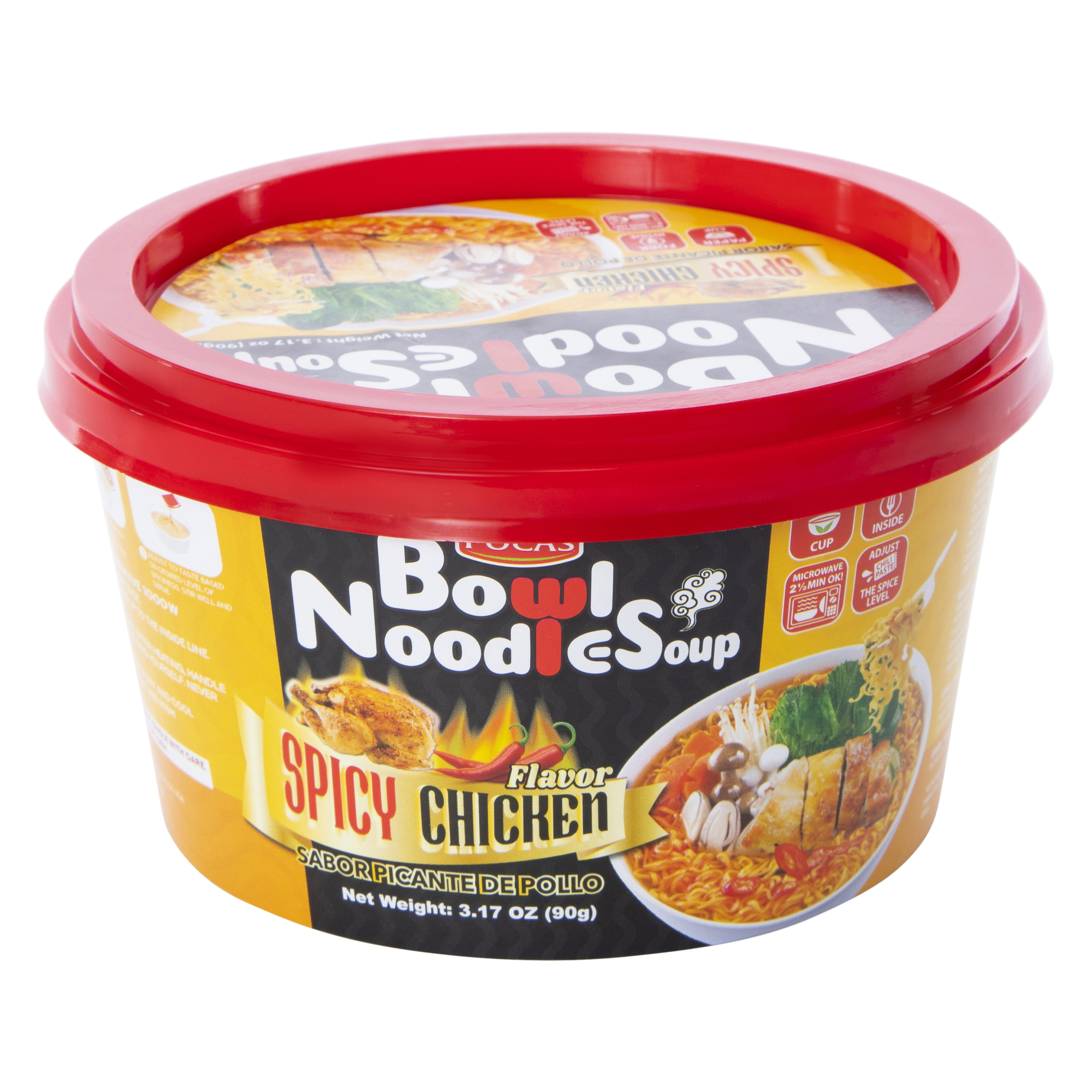 Pocas® Spicy Chicken Bowl Noodle Soup 3.17oz