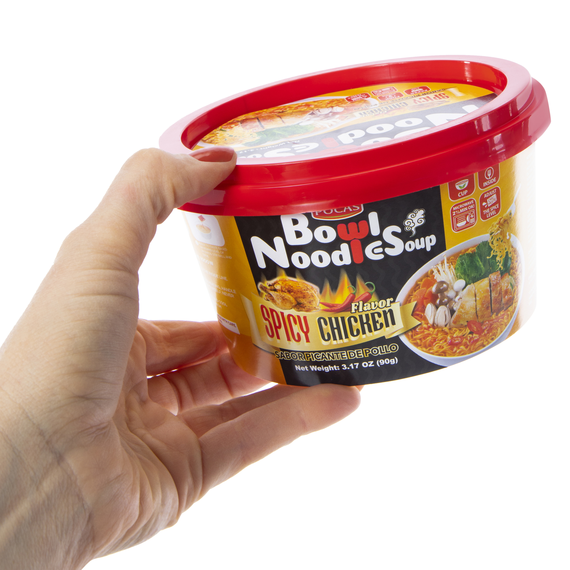 Pocas® Spicy Chicken Bowl Noodle Soup 3.17oz