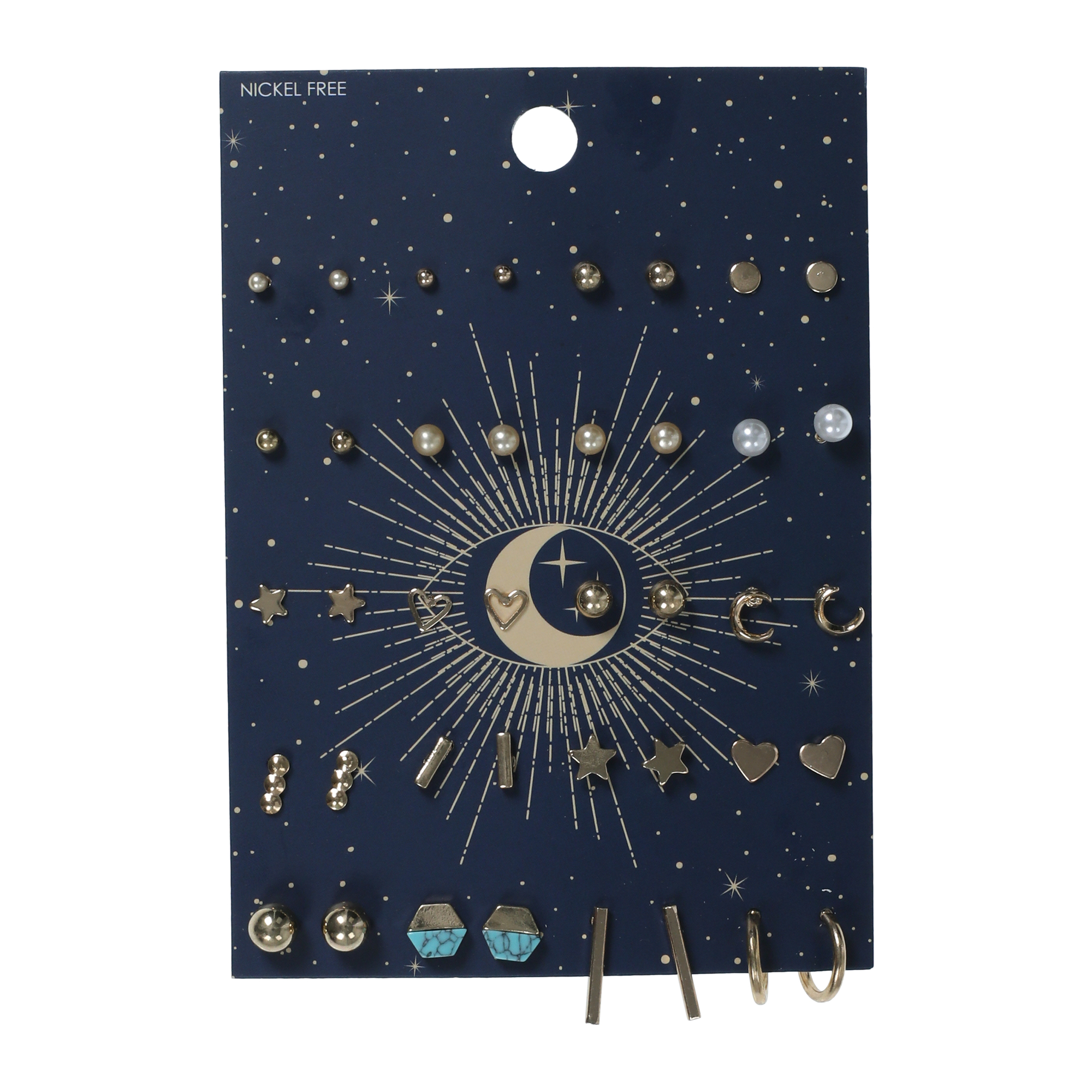 Celestial Earrings Set, 20 Pairs