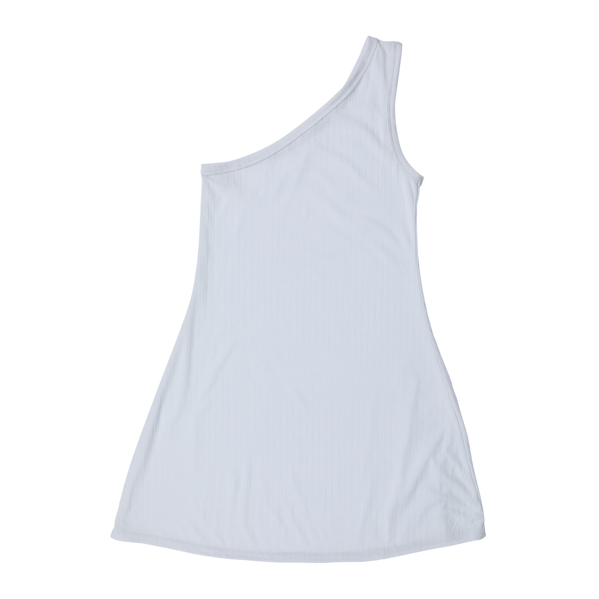 One-Strap Ribbed Tennis Dress