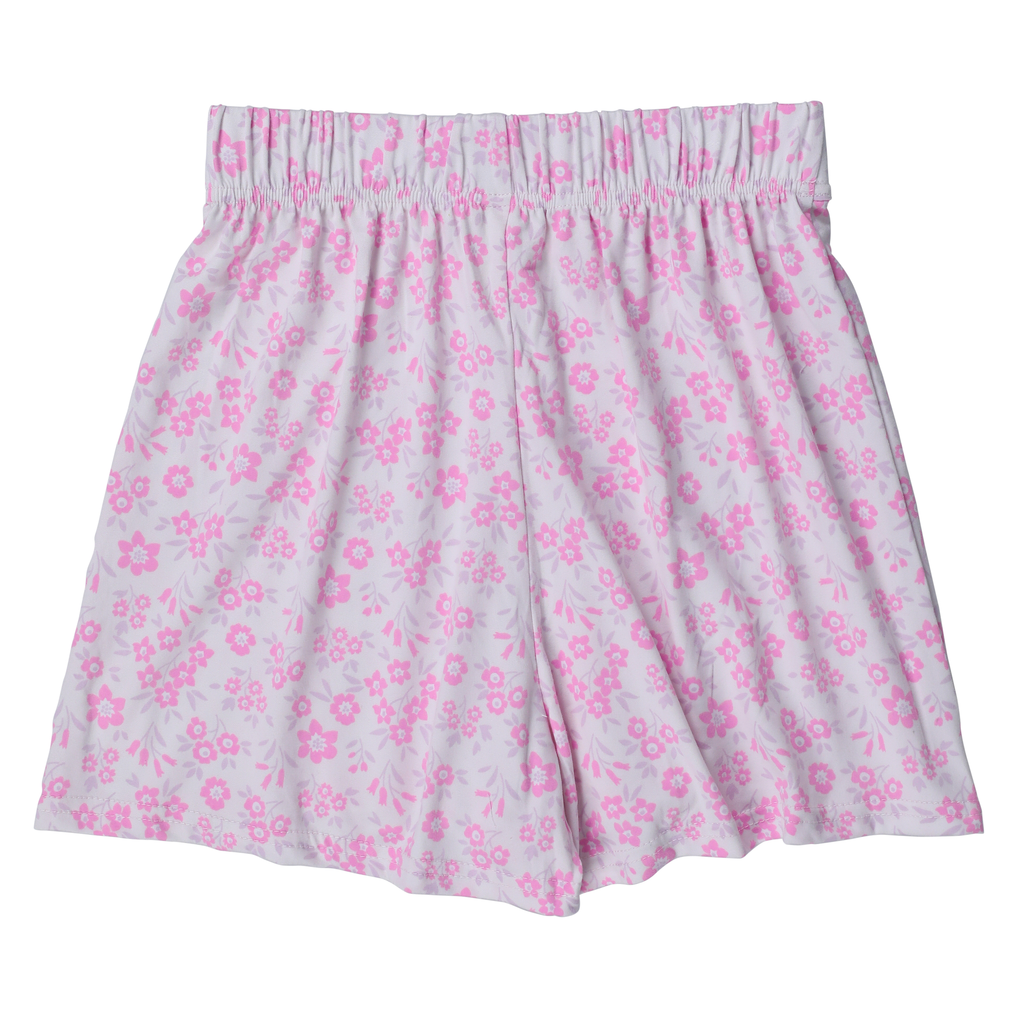 Pink Floral Wrap Skort