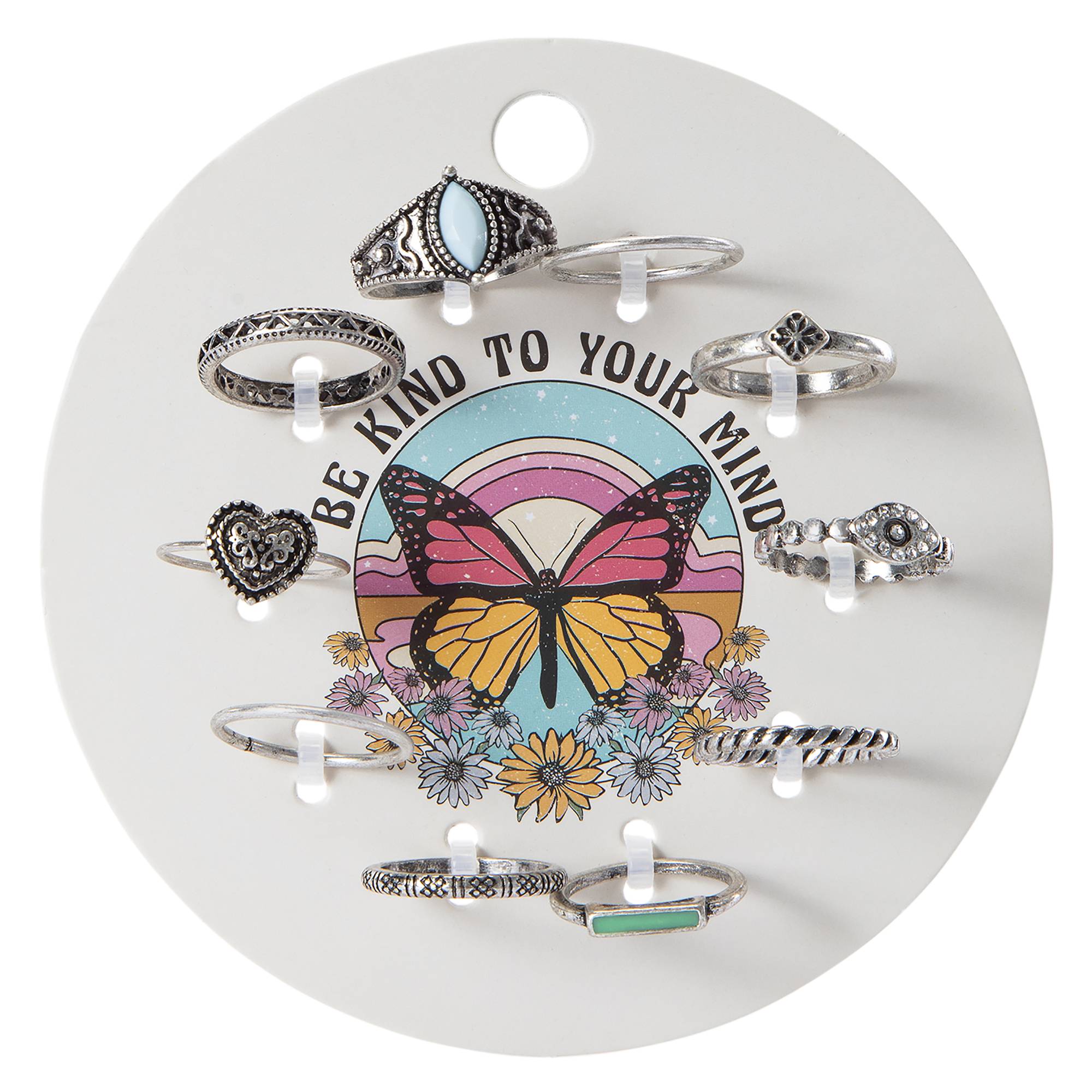 Be Kind To Your Mind Ring Set 10-Pack