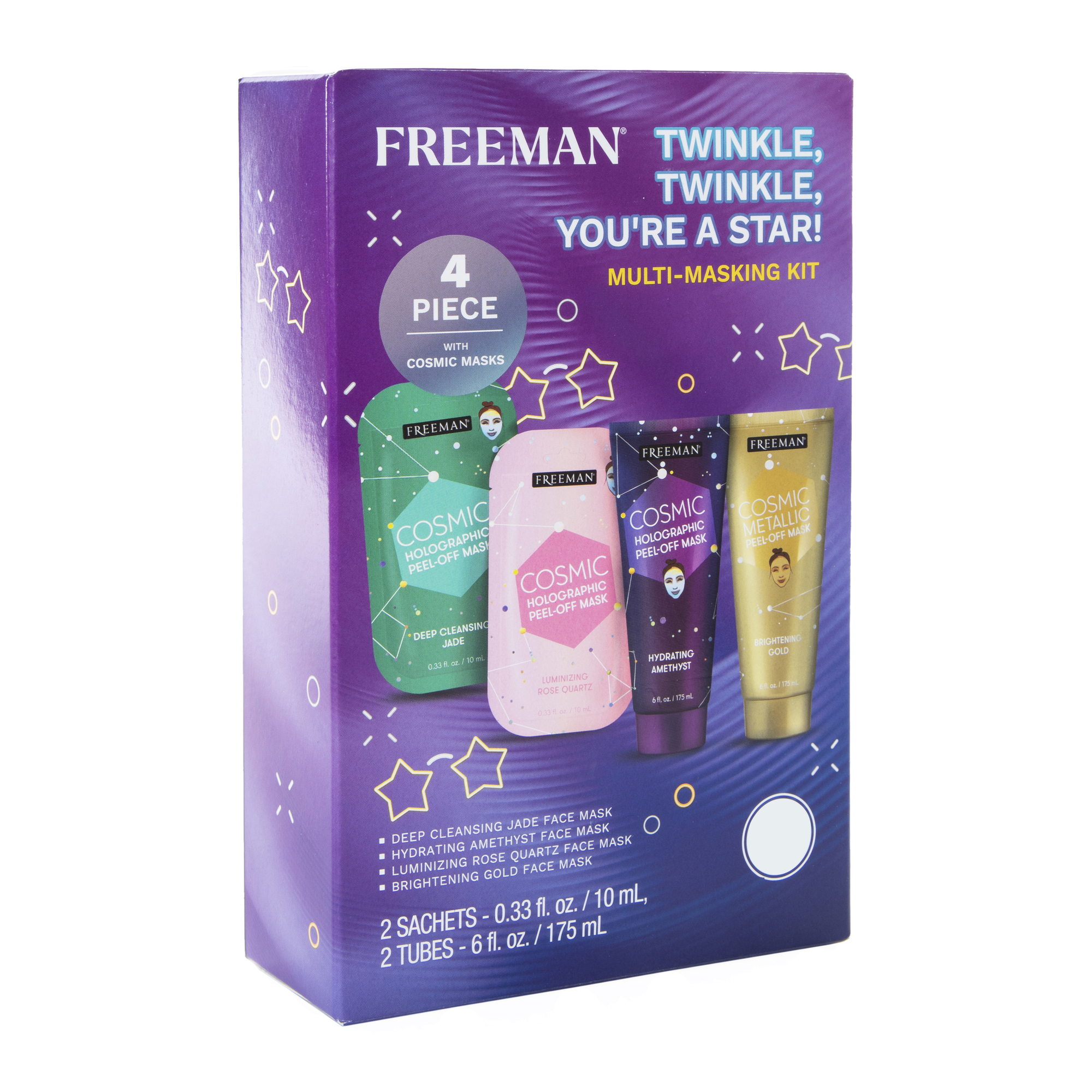 Freeman® Twinkle, Twinkle, You’Re A Star Multi-Masking Kit 4-Count