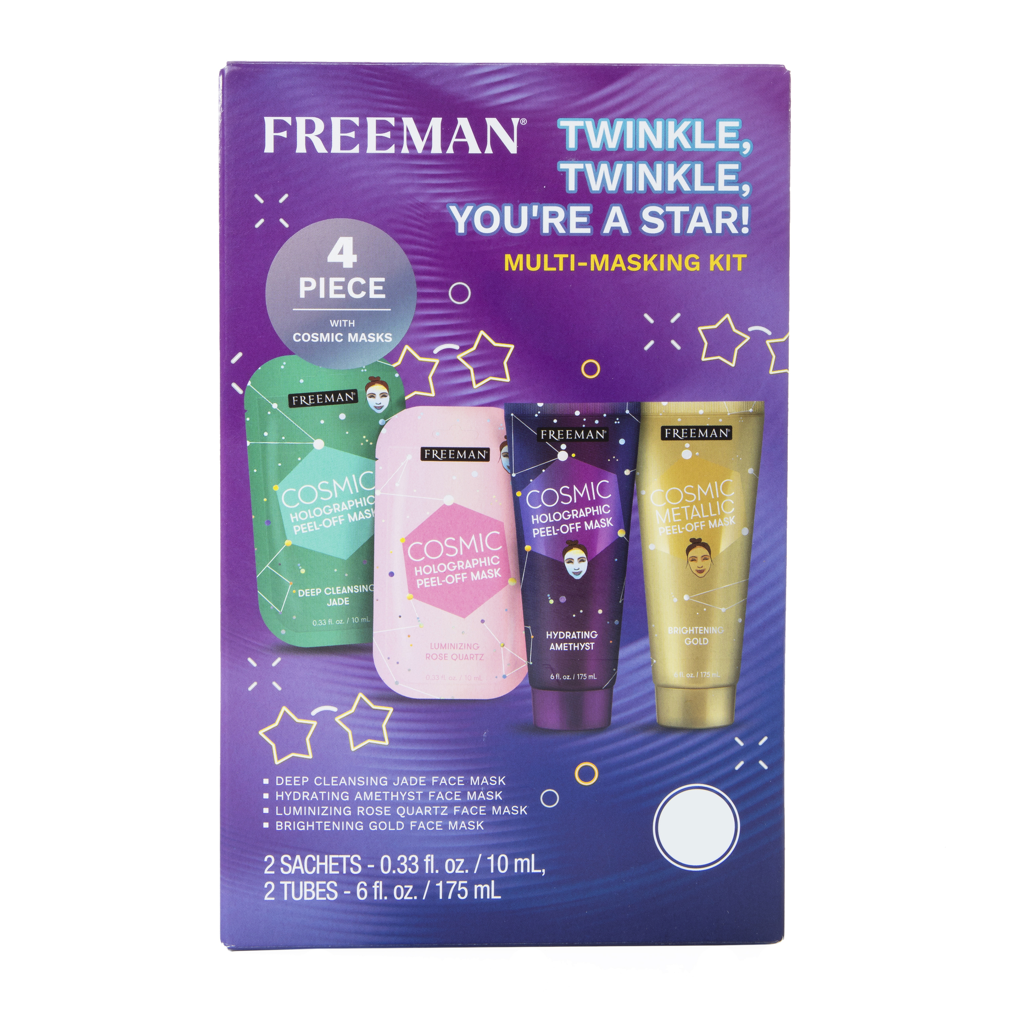 Freeman® Twinkle, Twinkle, You’Re A Star Multi-Masking Kit 4-Count