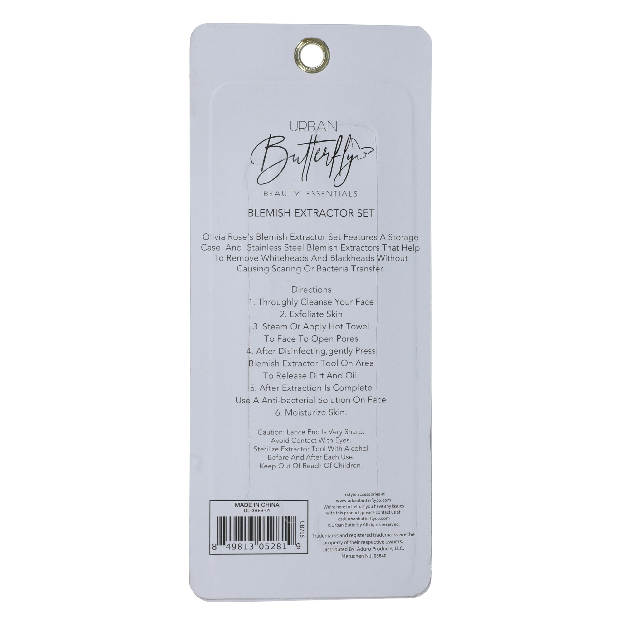 Urban Butterfly Blemish Extractor Set 3-Piece