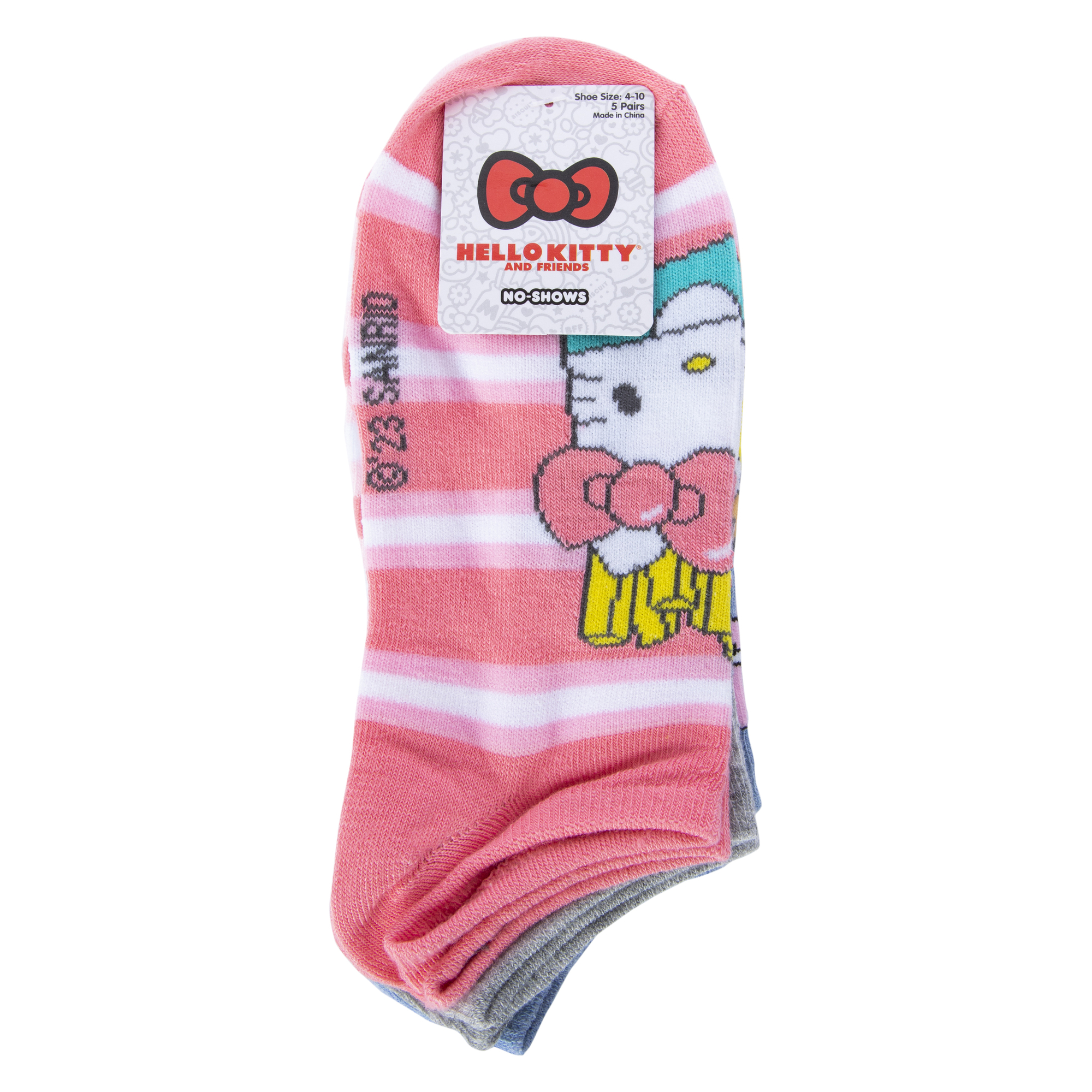 Hello Kitty® Ladies No-Show 5-Pack - Snacks