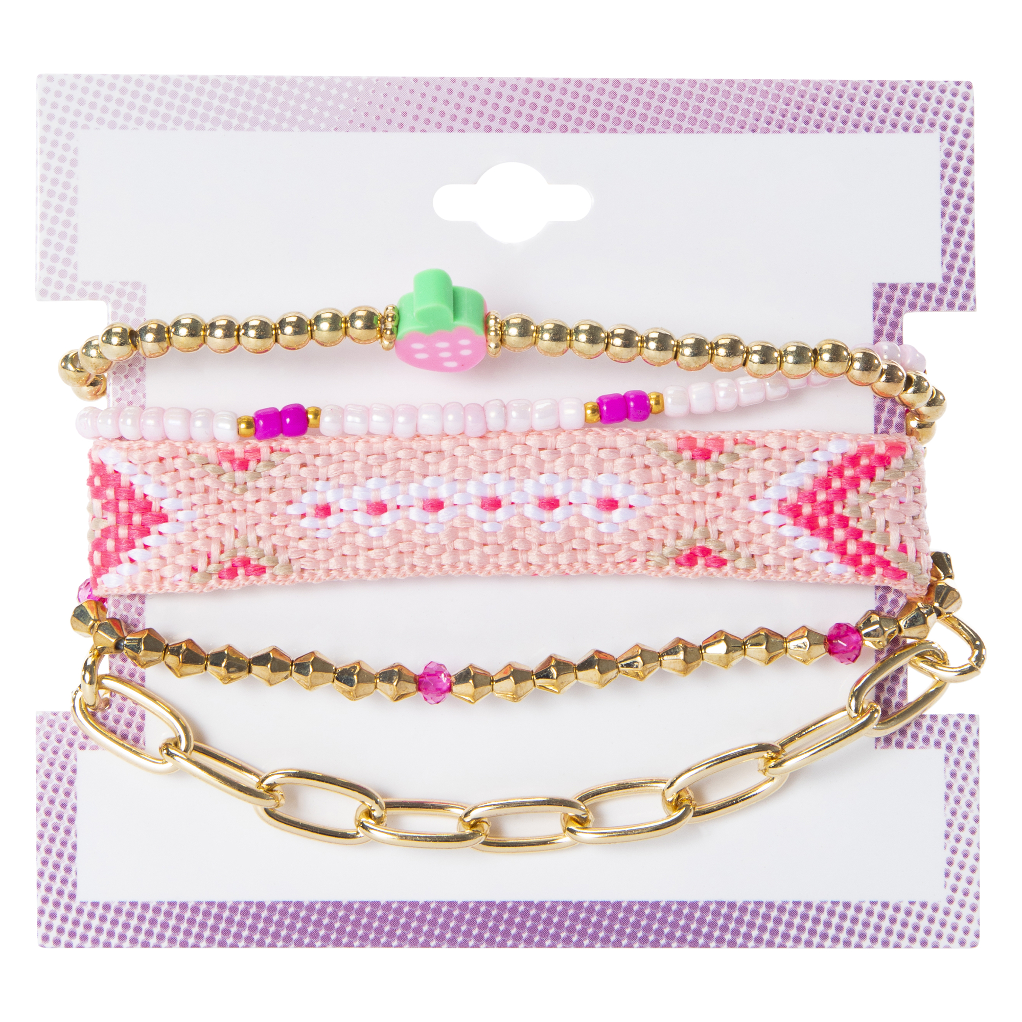 Bracelet Set 5-Piece - Strawberry