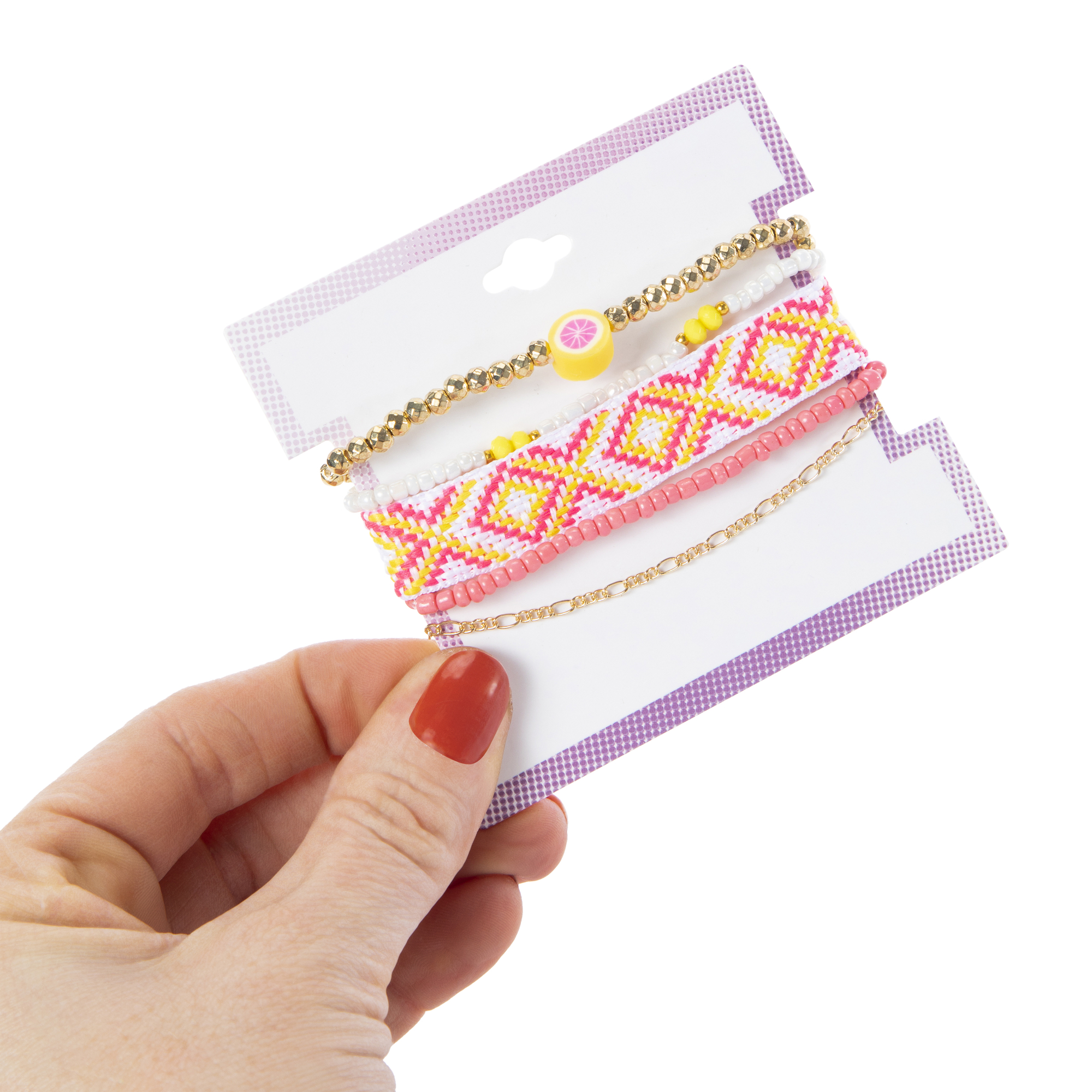 Bracelet Set 5-Piece - Grapefruit