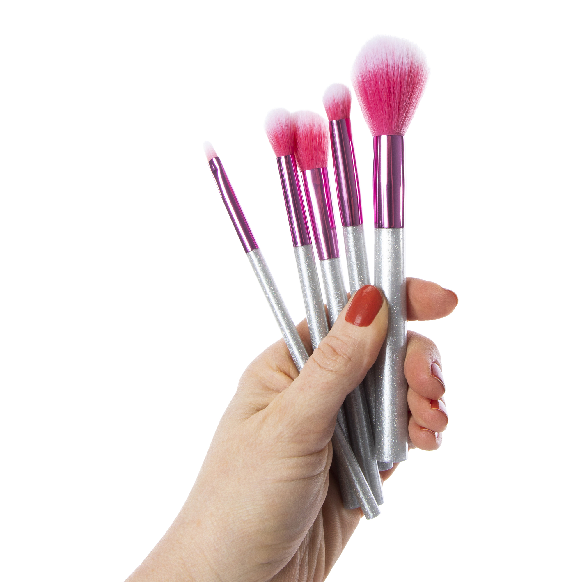 Chique™ Face Makeup Brush Kit 5-Piece - Pink