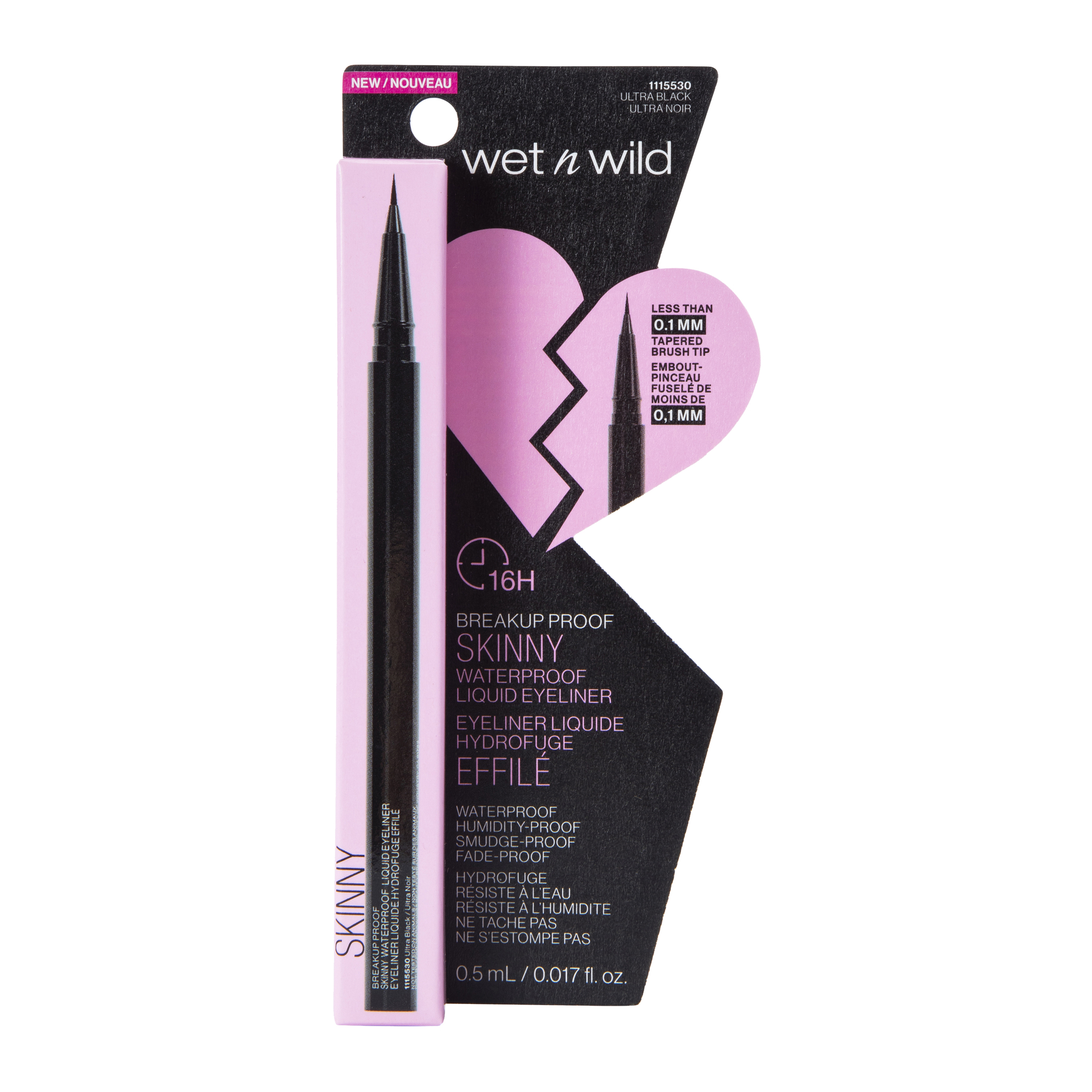 Wet N Wild® Skinny Waterproof Liquid Eyeliner - Ultra Black