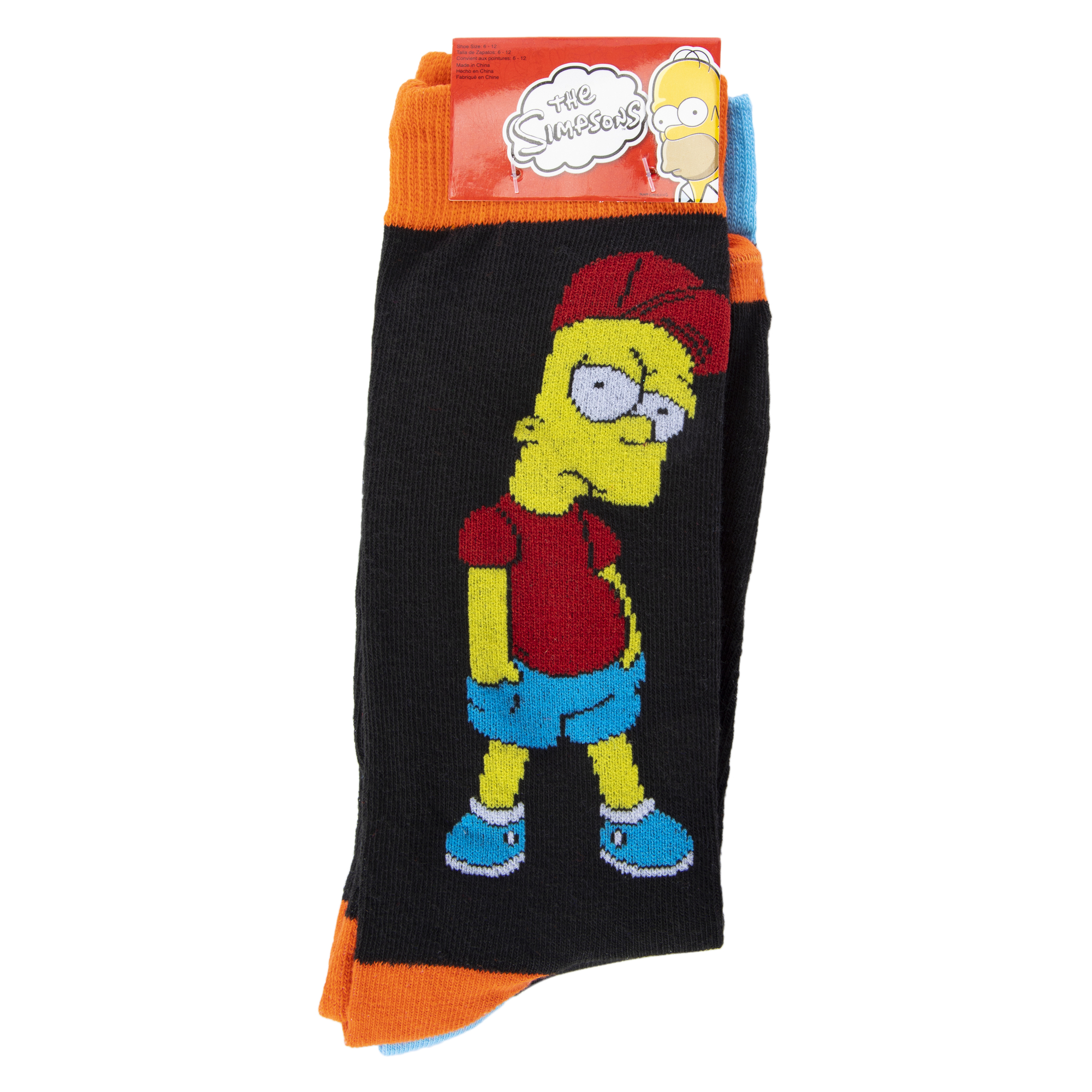 The Simpsons™ Mens Crew Socks 2-Pack - Bart